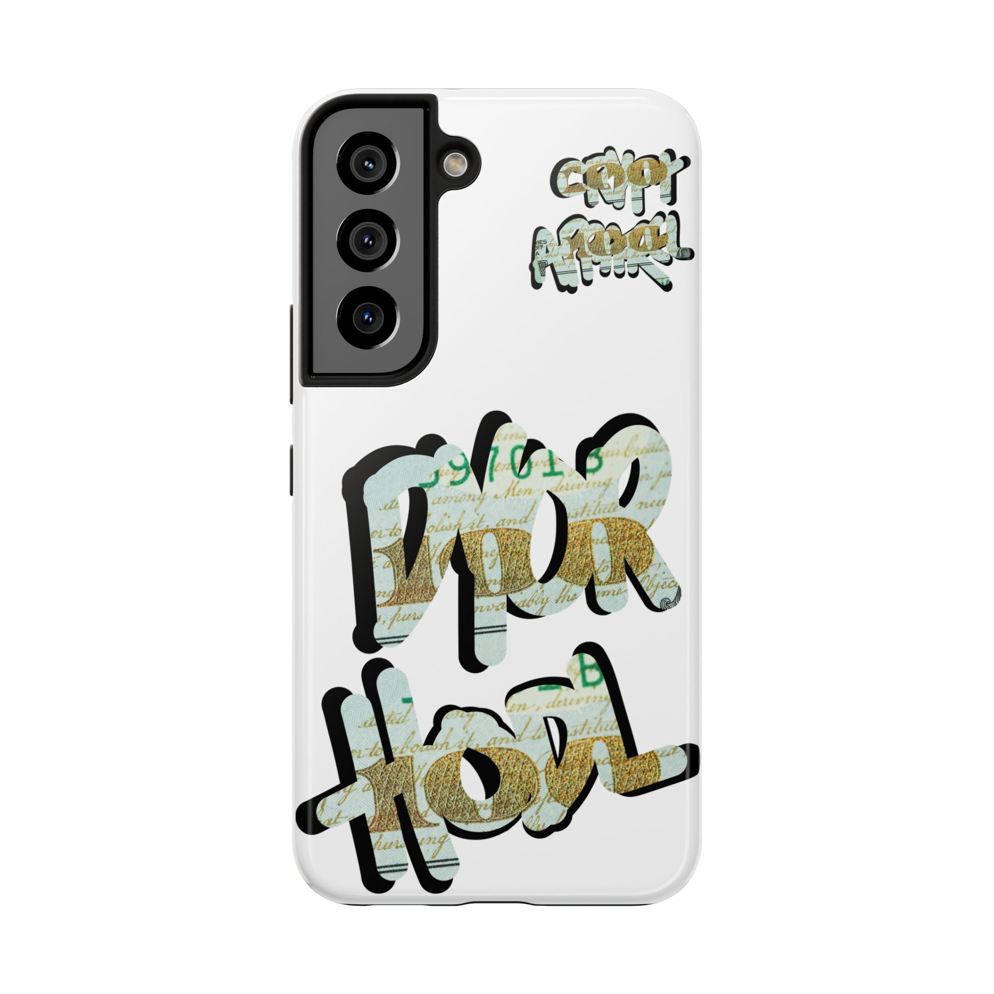 Tough Phone Case — Vintage Money Graffiti "Paper Hodl" Design