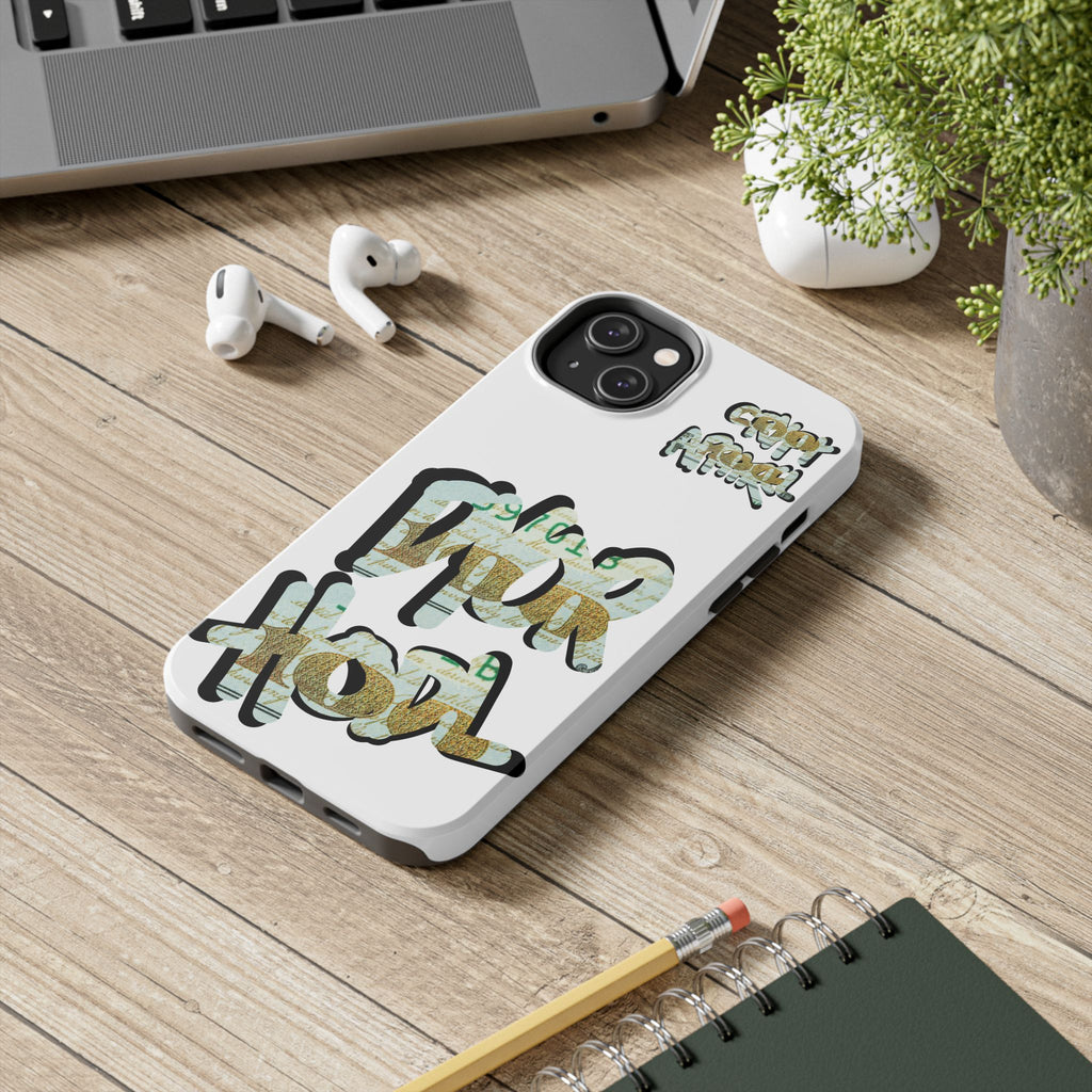 Tough Phone Case — Vintage Money Graffiti "Paper Hodl" Design