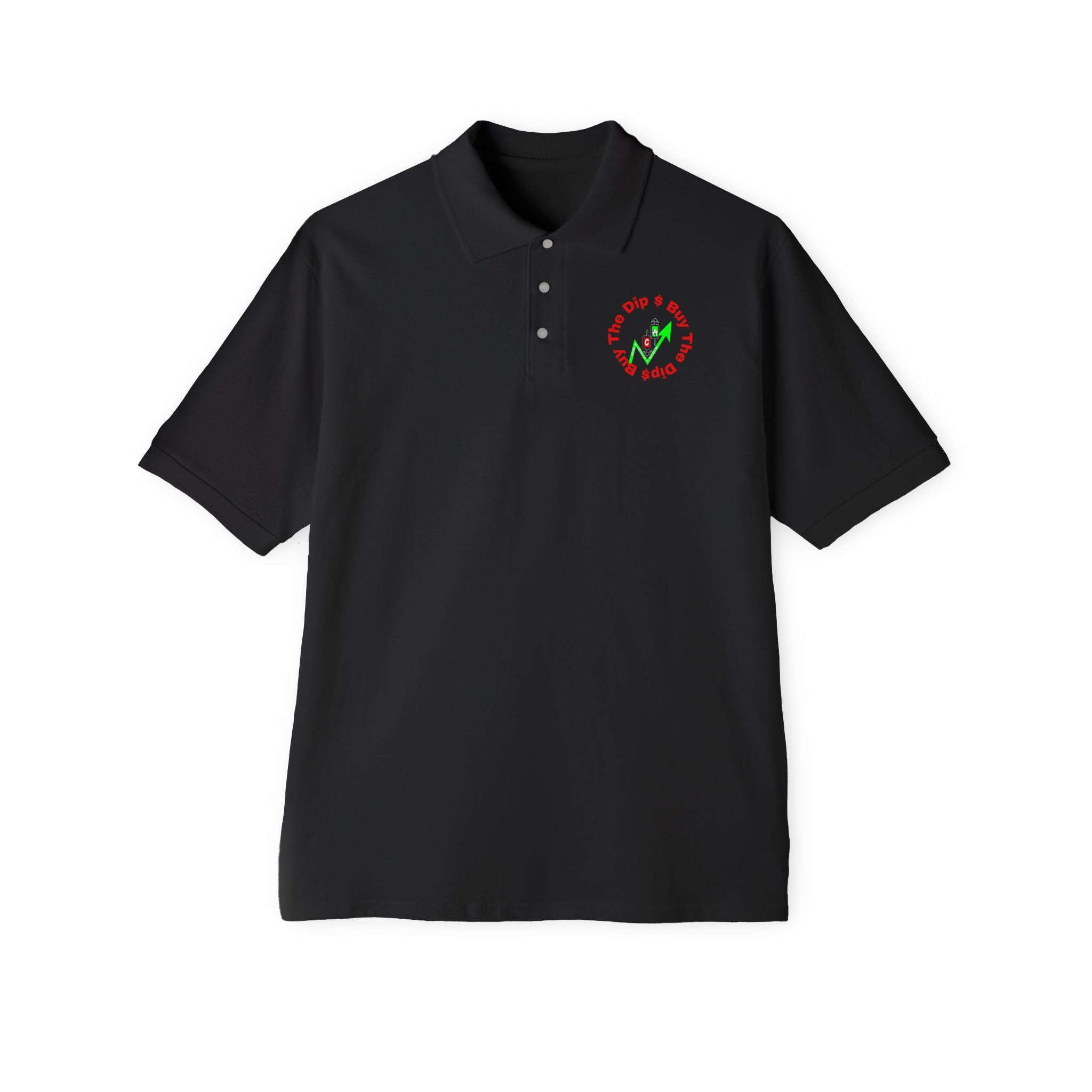 Catching Daggers Crypto Polo — Crypt Apparel Graphic Men's Piqué Shirt