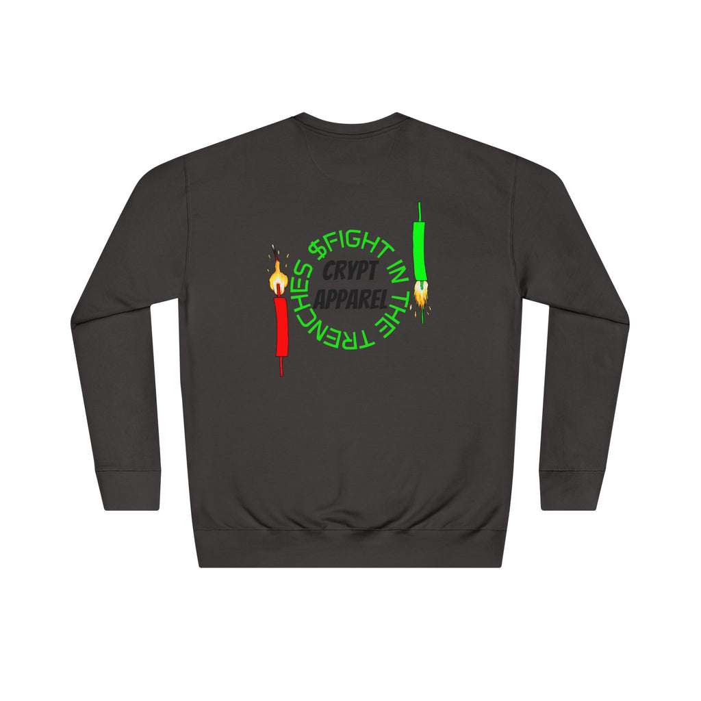 The Trenches Crewneck Sweatshirt — Crypt Apparel Crypto Graphic Pullover