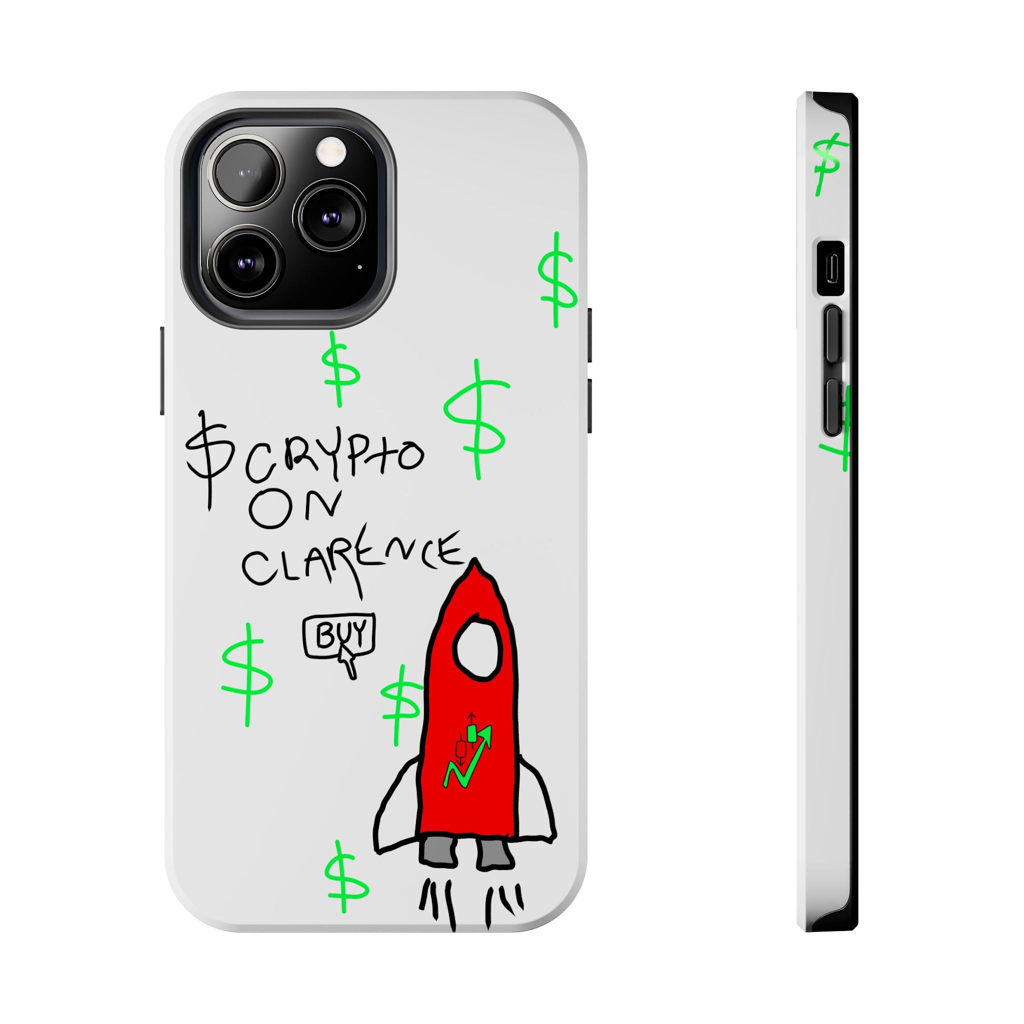 Crypto On Clarence Phone Case — Crypt Apparel Degen Design