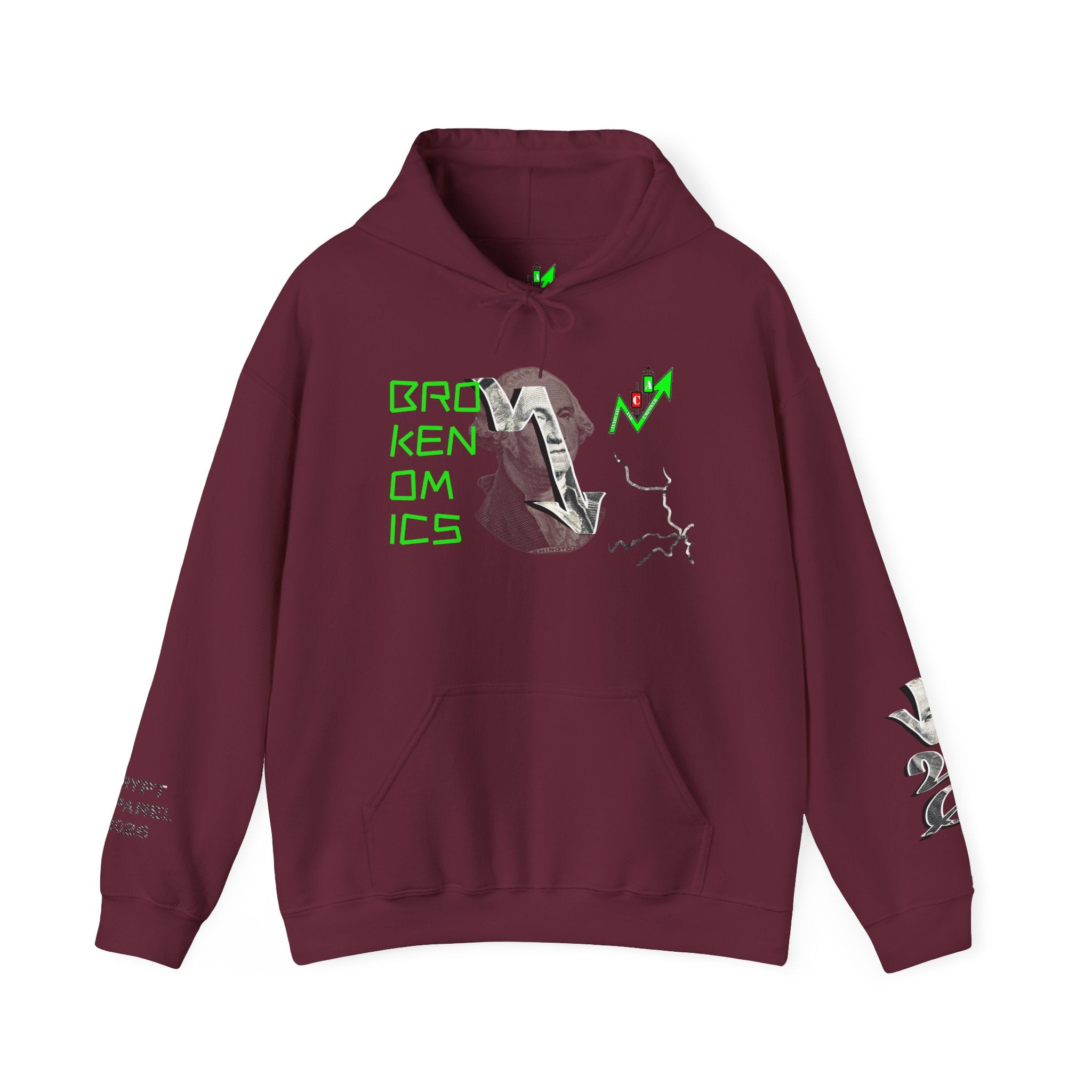 Brokenomics Crypto Hoodie — Straight to Zero trading sweatshirt "Crypt Apparel"