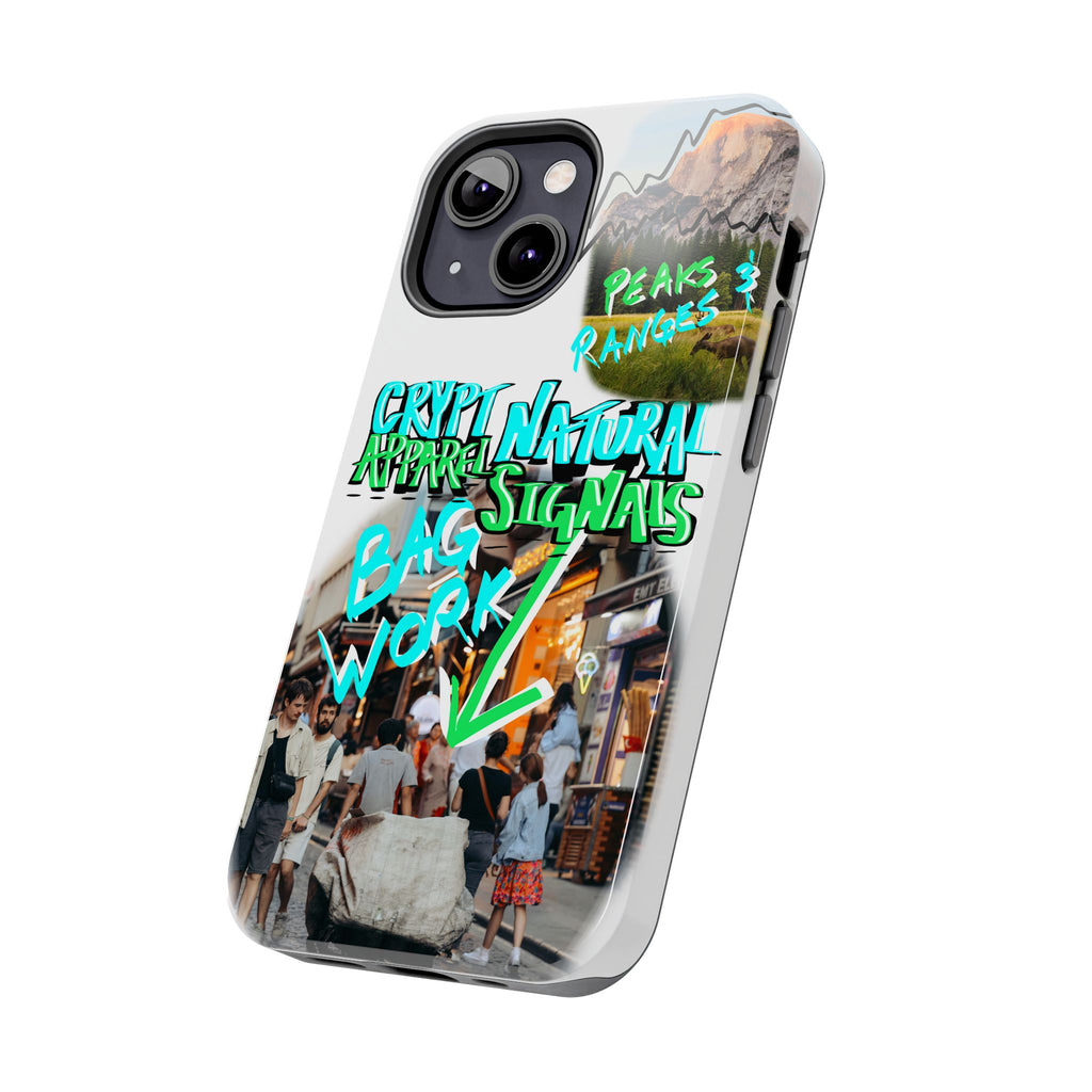 Natural Signals Tough Phone Case — Crypt Apparel Street Collage Design