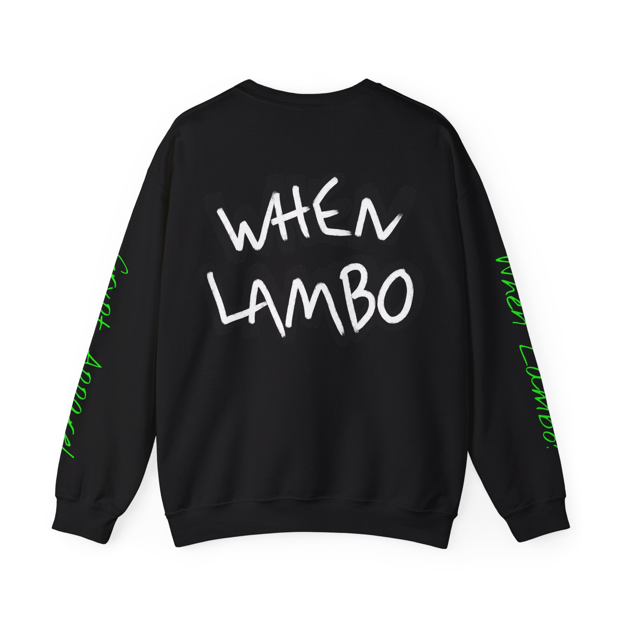 When Lambo Bitcoin inspired Graphic Crewneck Sweatshirt | Crypto Art Streetwear