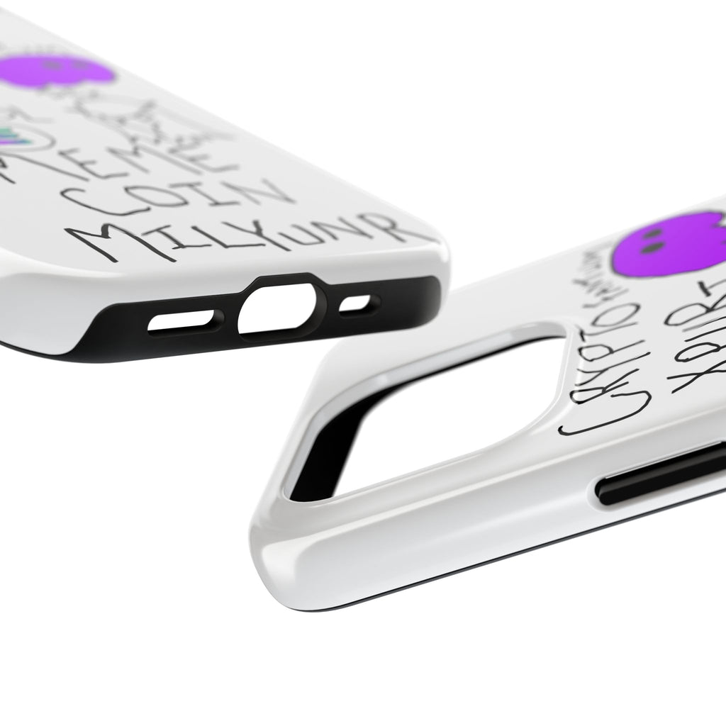 Meme Coin Millionaire Tough Phone Case — Crypto Meme Coin Doodle Design ("Meme Coin Milyunr")