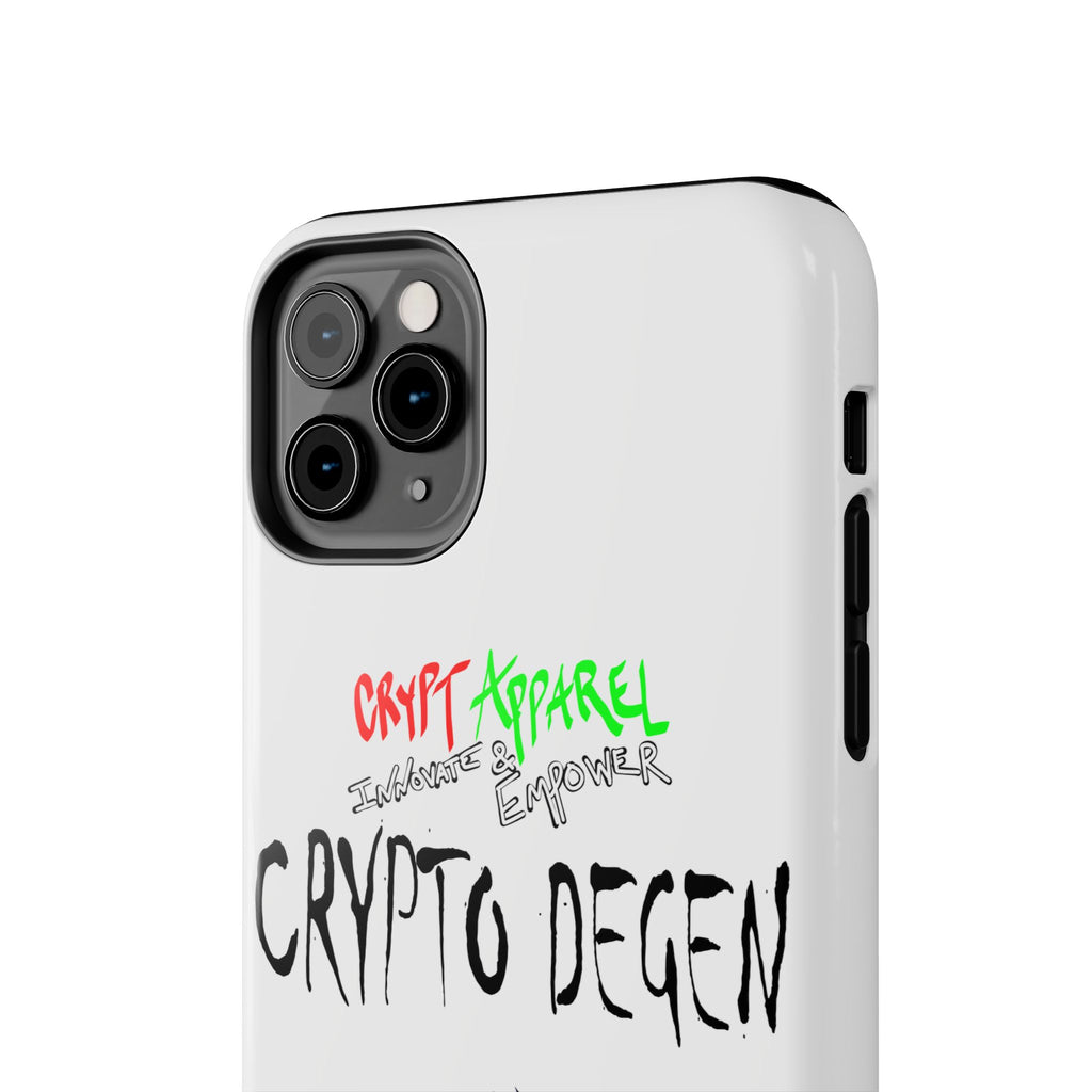 Crypto Degen Tough Phone Case — Cartoon HODL Backpack Design