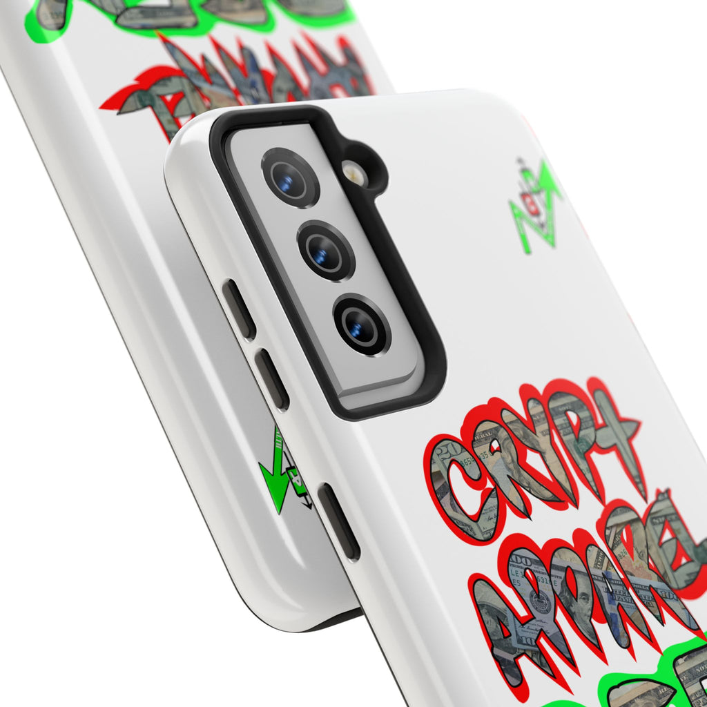 DEFY with DEFI Tough Phone Case — "Crypt Apparel: "Money" Graffiti Crypto Design