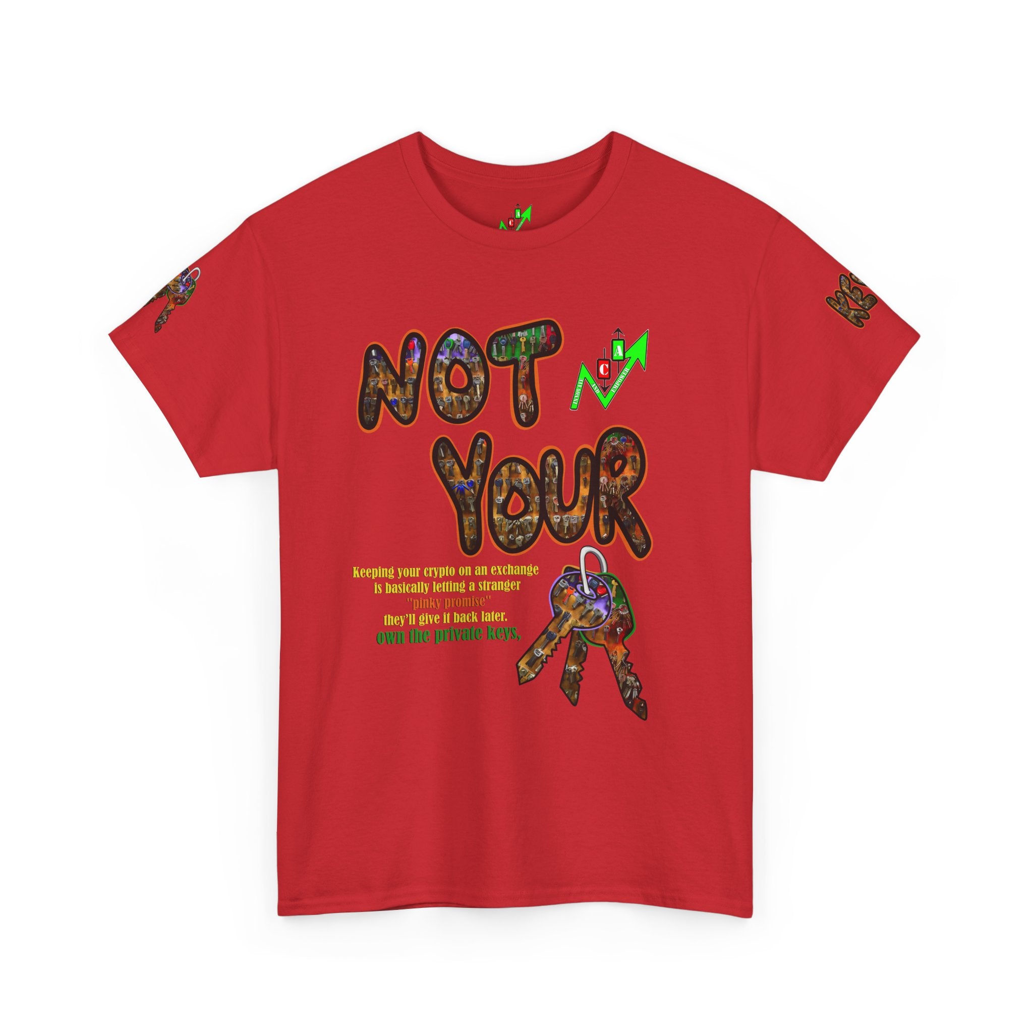 Not Your Keys Graphic Tee — "Crypt Apparel" Statement T-Shirt