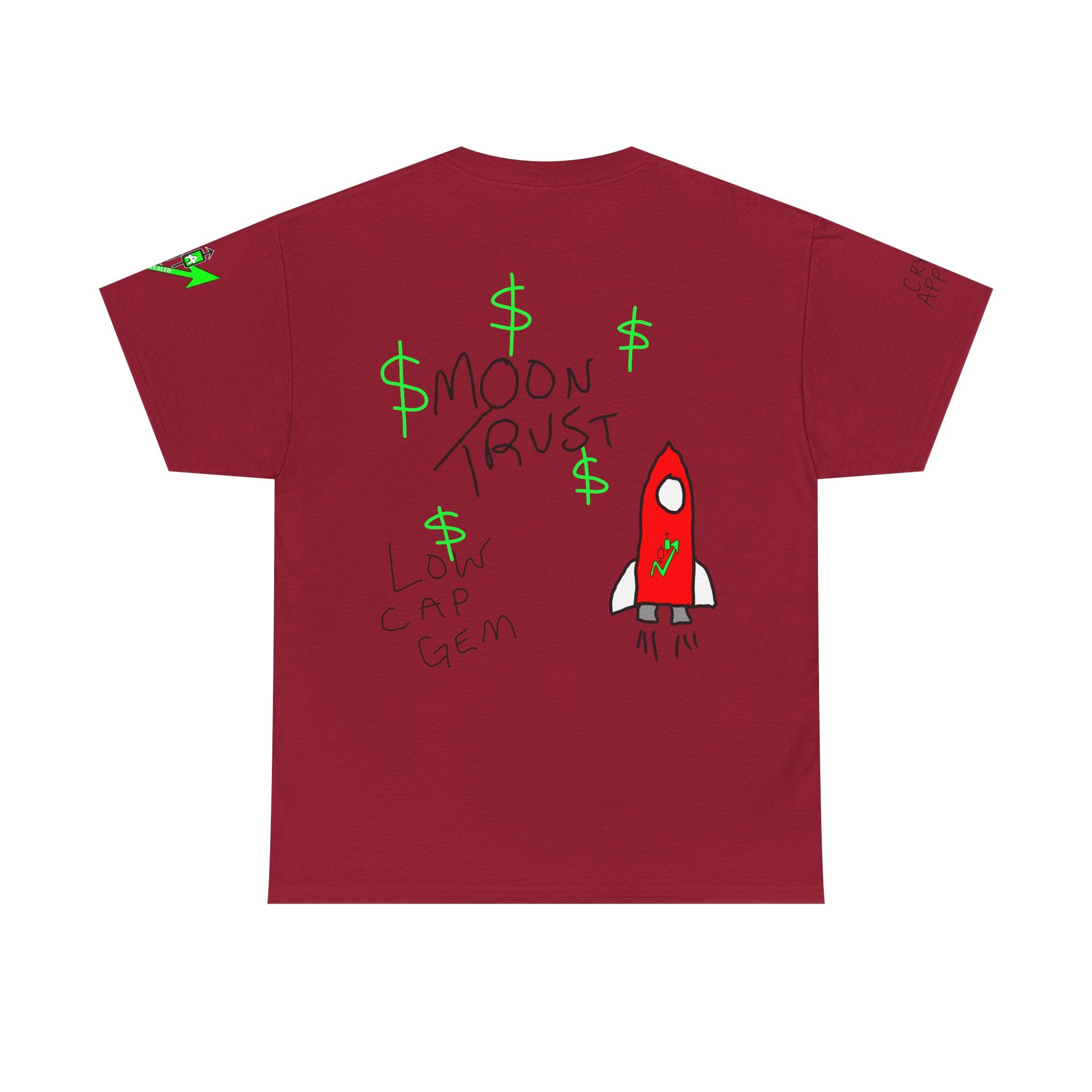 Crypto on Clarence Tee — "Crypt Apparel" / "crypto illiterate" Graphic Shirt