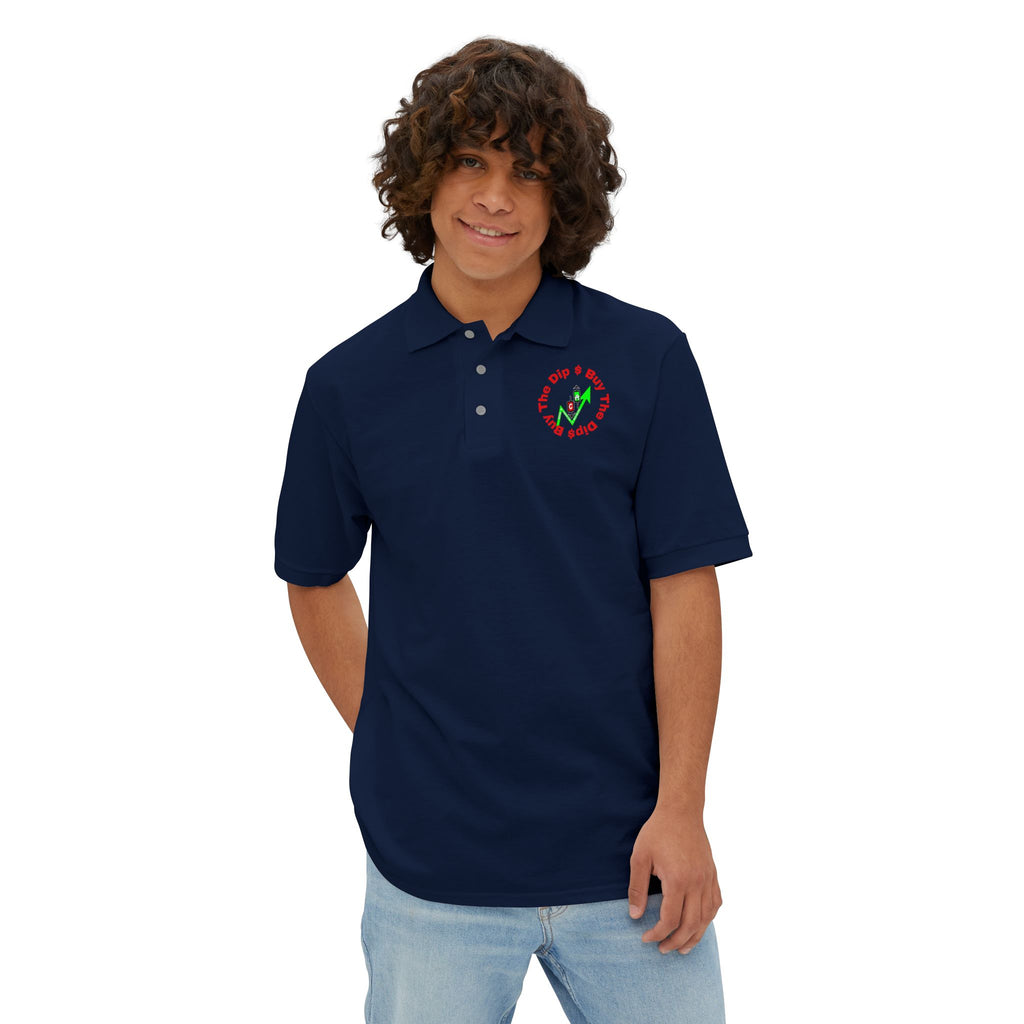 Catching Daggers Crypto Polo — Crypt Apparel Graphic Men's Piqué Shirt