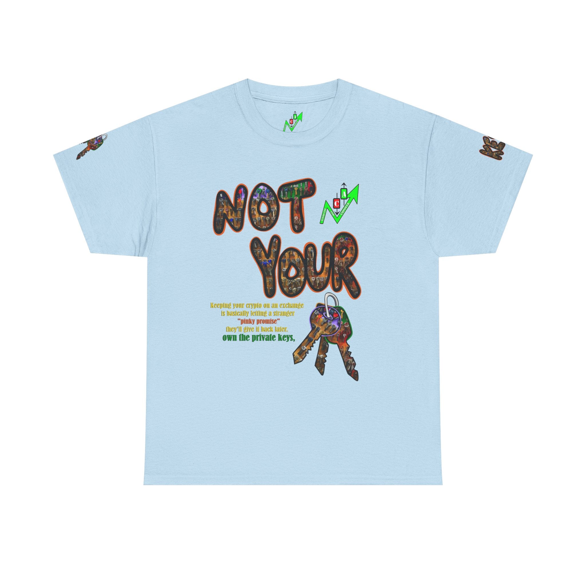 Not Your Keys Graphic Tee — "Crypt Apparel" Statement T-Shirt