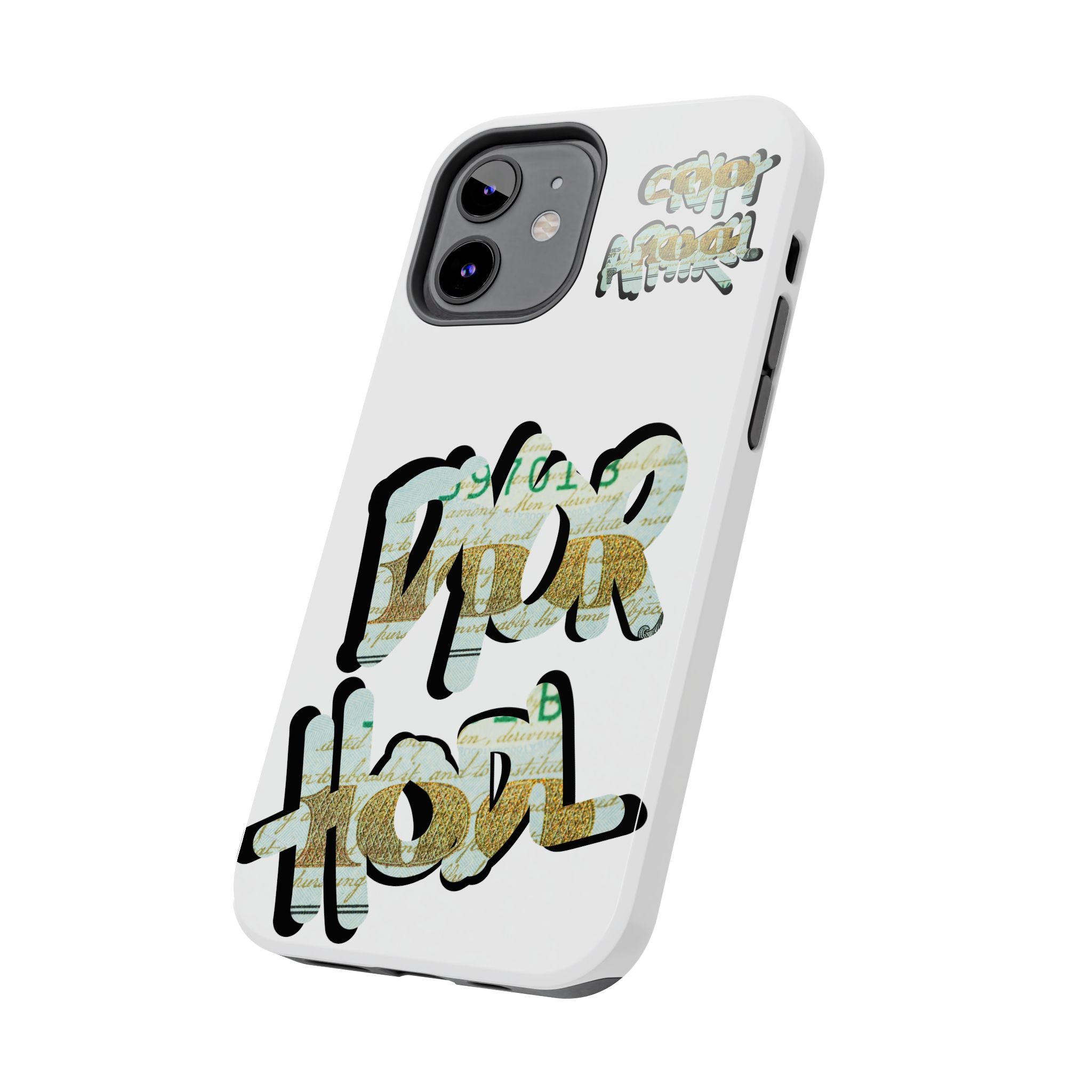 Tough Phone Case — Vintage Money Graffiti "Paper Hodl" Design