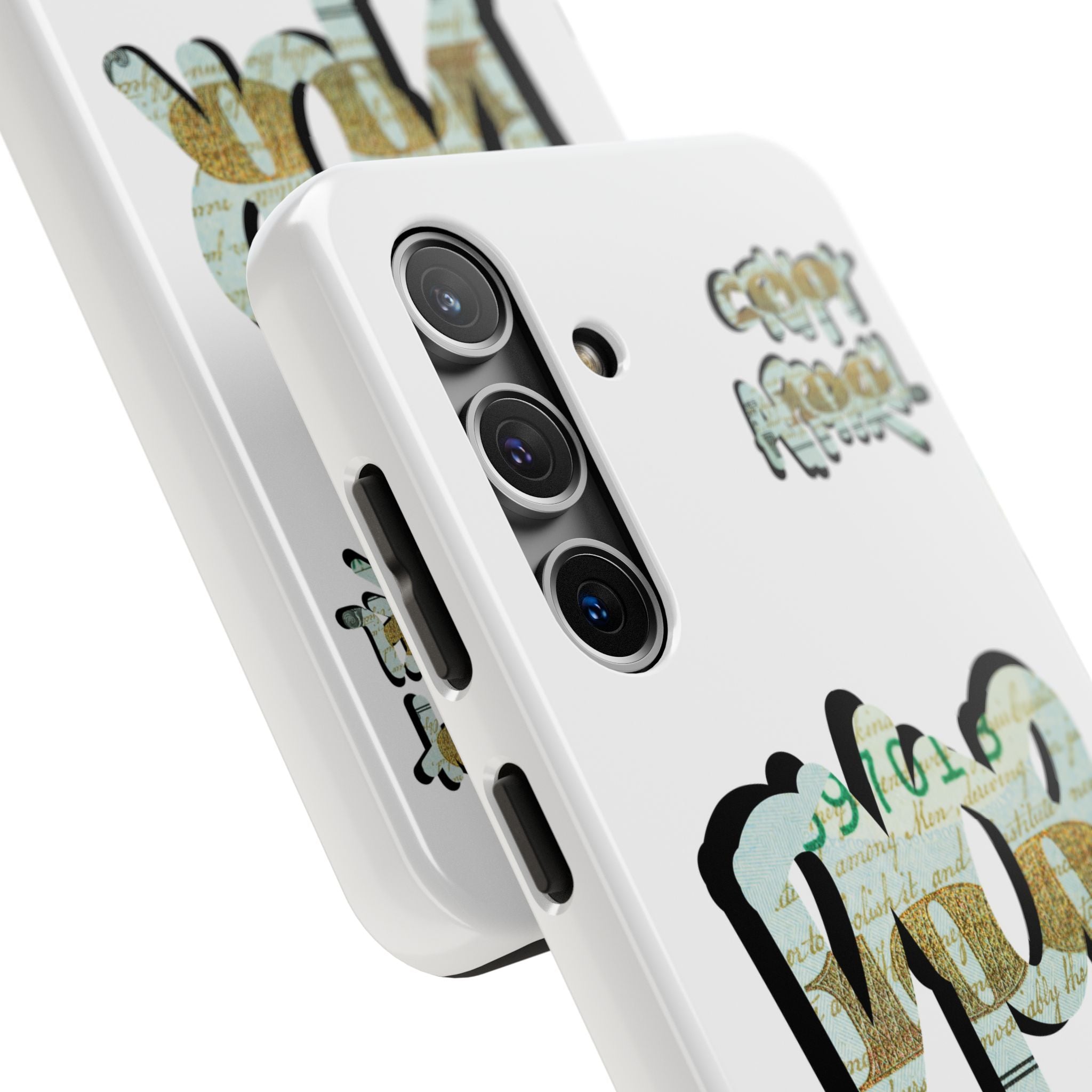 Tough Phone Case — Vintage Money Graffiti "Paper Hodl" Design