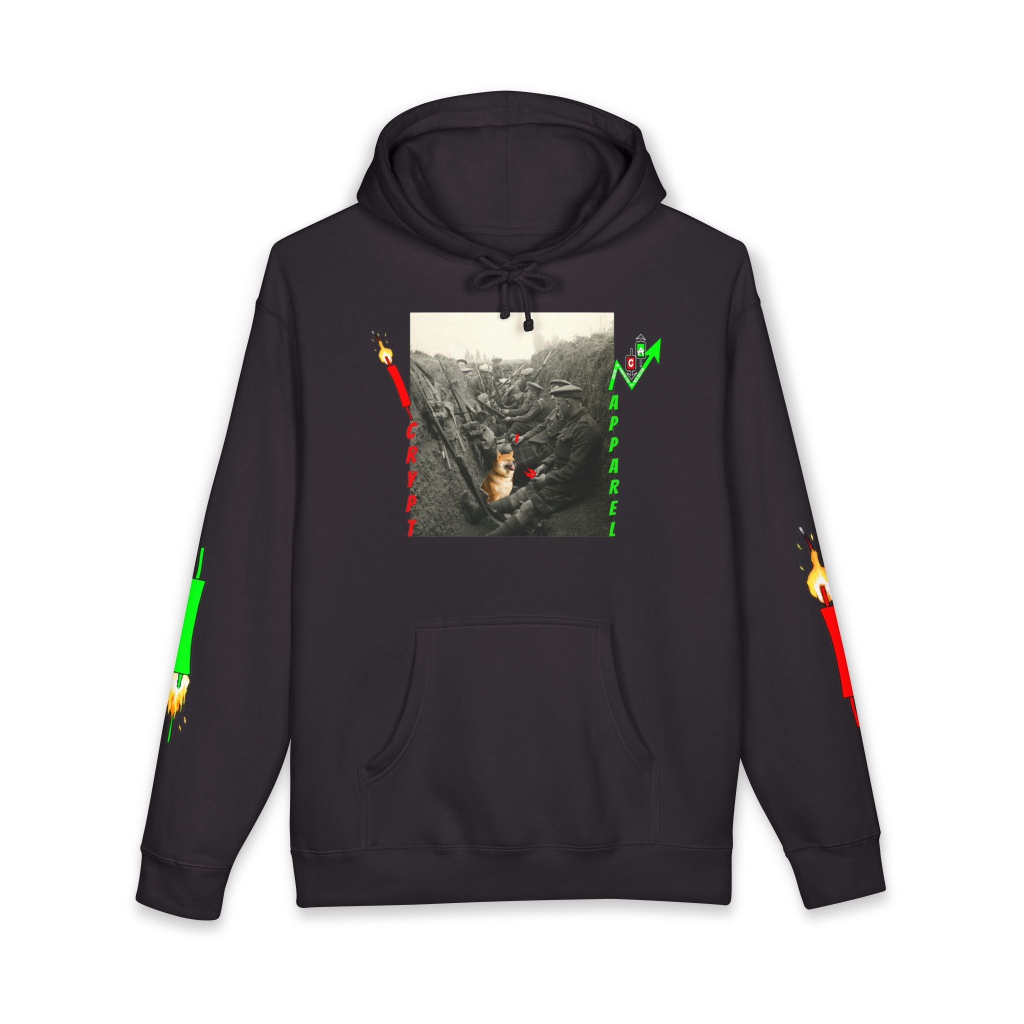 The Trenches Hoodie — 'Crypt Apparel' Graphic Hooded Sweatshirt