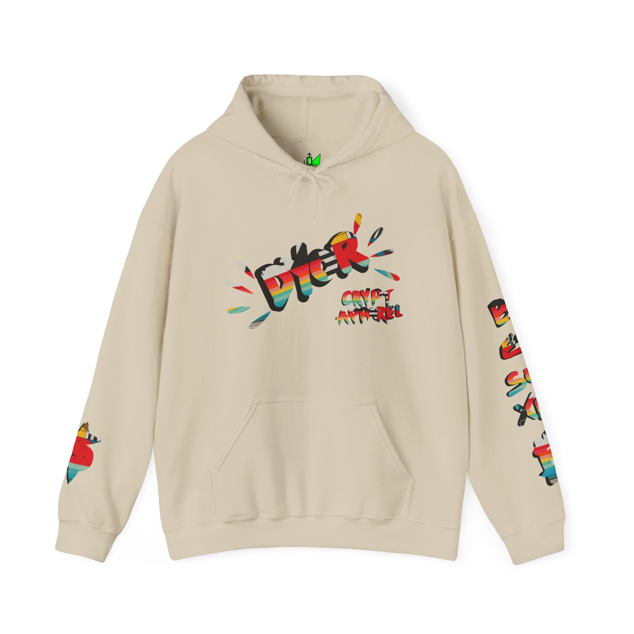 Urban Jungle Crypto Bitcoin Hoodie — Crypt Apparel Astronaut “Not Alone” Graphic Pullover