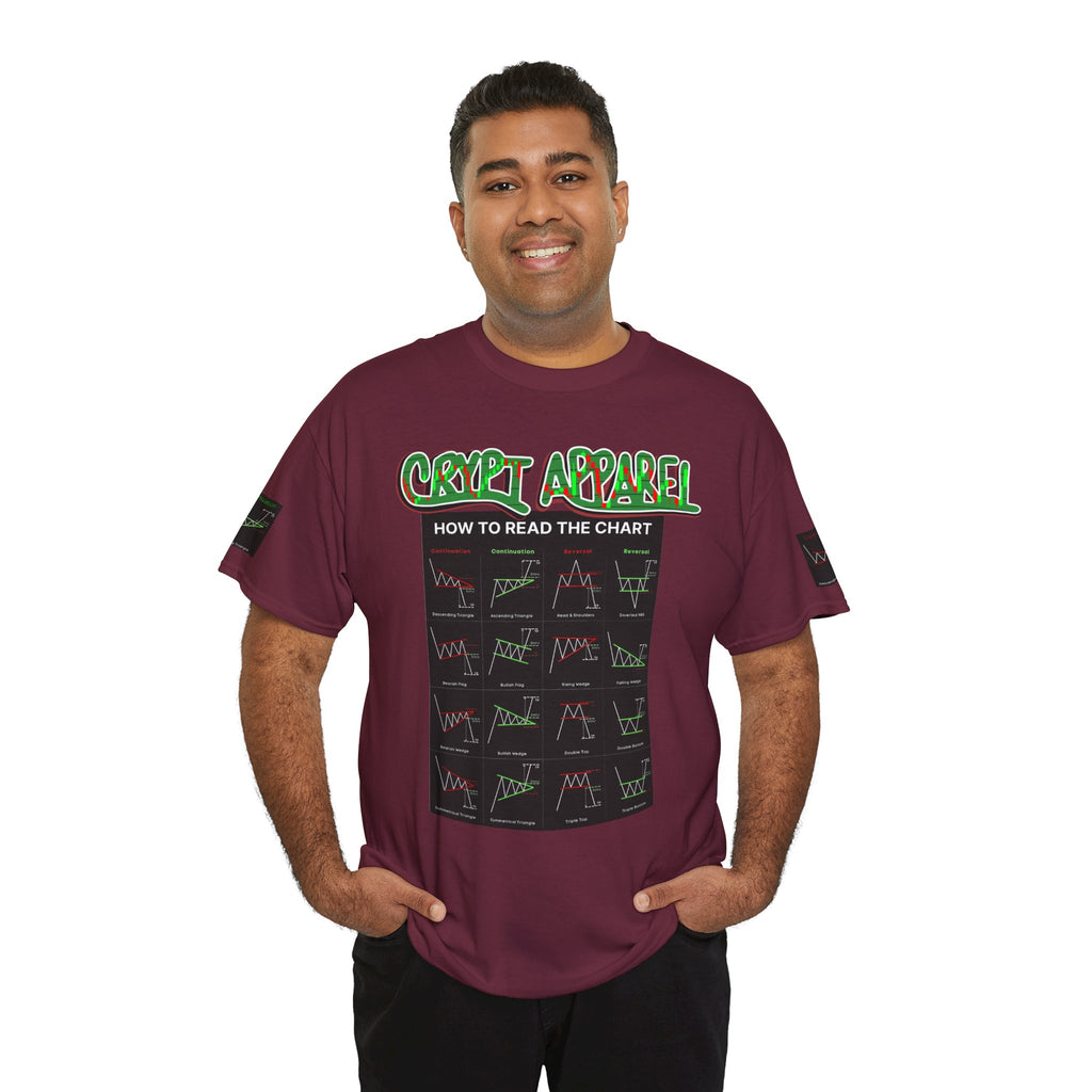 Charted Tee — "Crypt Apparel" Trading Chart Shirt