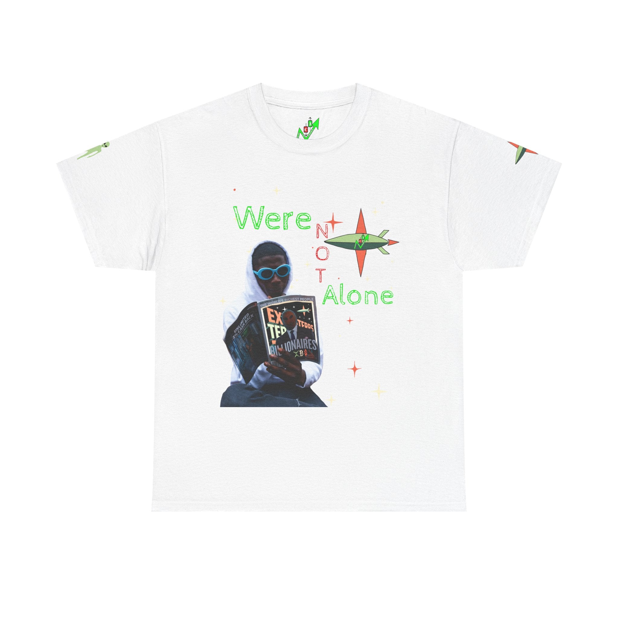 Extra Terrestrial Traders Crypto Graphic Tee — Retro Alien Poster Shirt