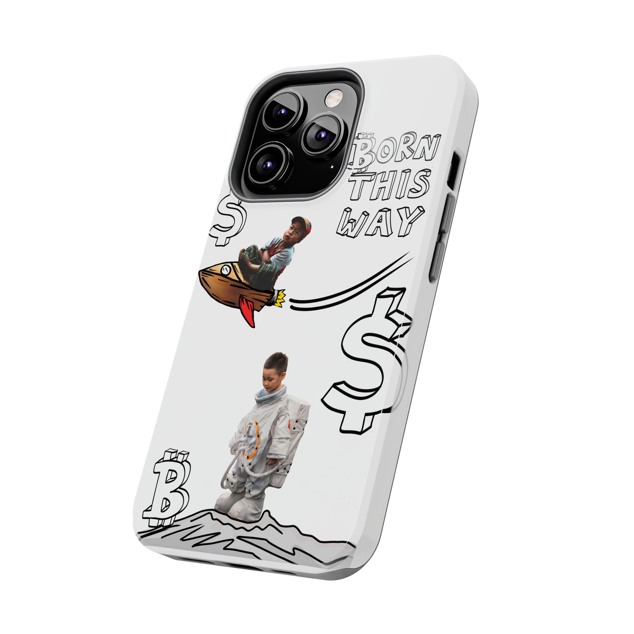 Born This Way Phone Case — "Crypt Apparel" Crypto Protective Case