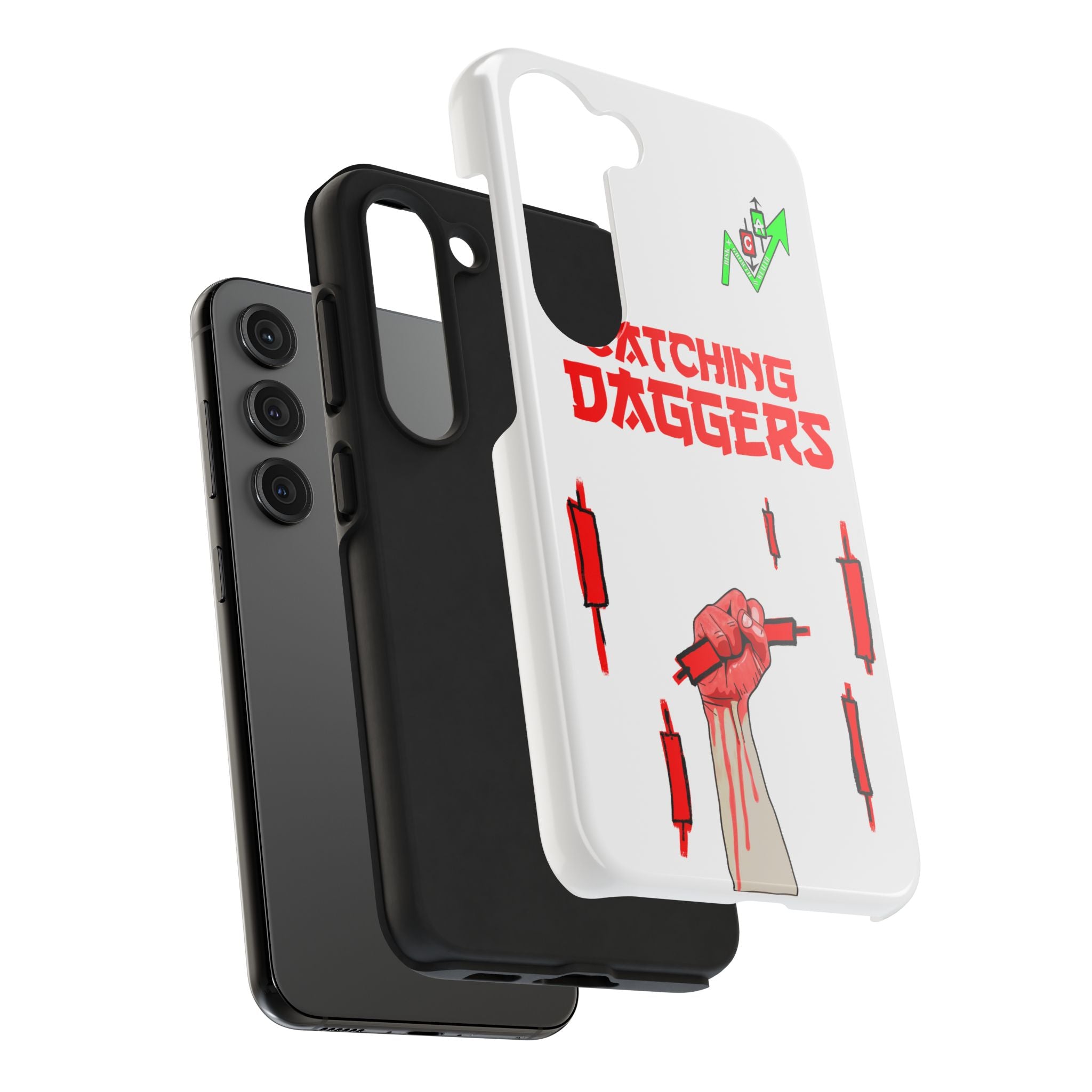 Catching Daggers Tough Phone Case — Crypt Apparel Graphic Protective Cover