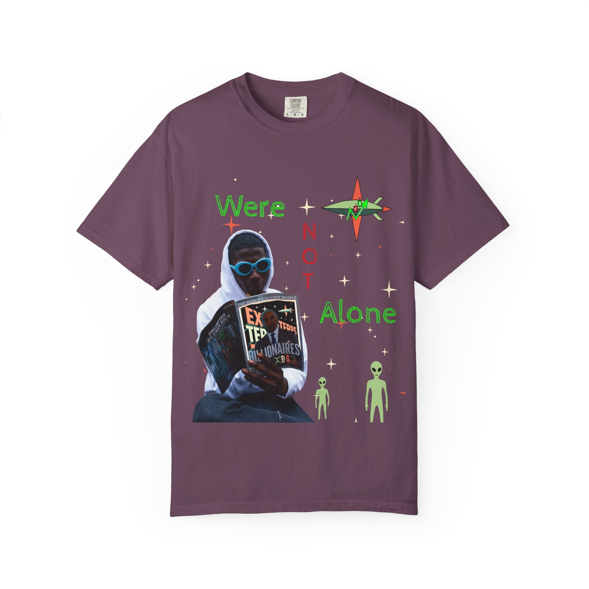 Extraterrestrial Traders Crypto T-Shirt — "We're Not Alone" Alien Graphic Tee