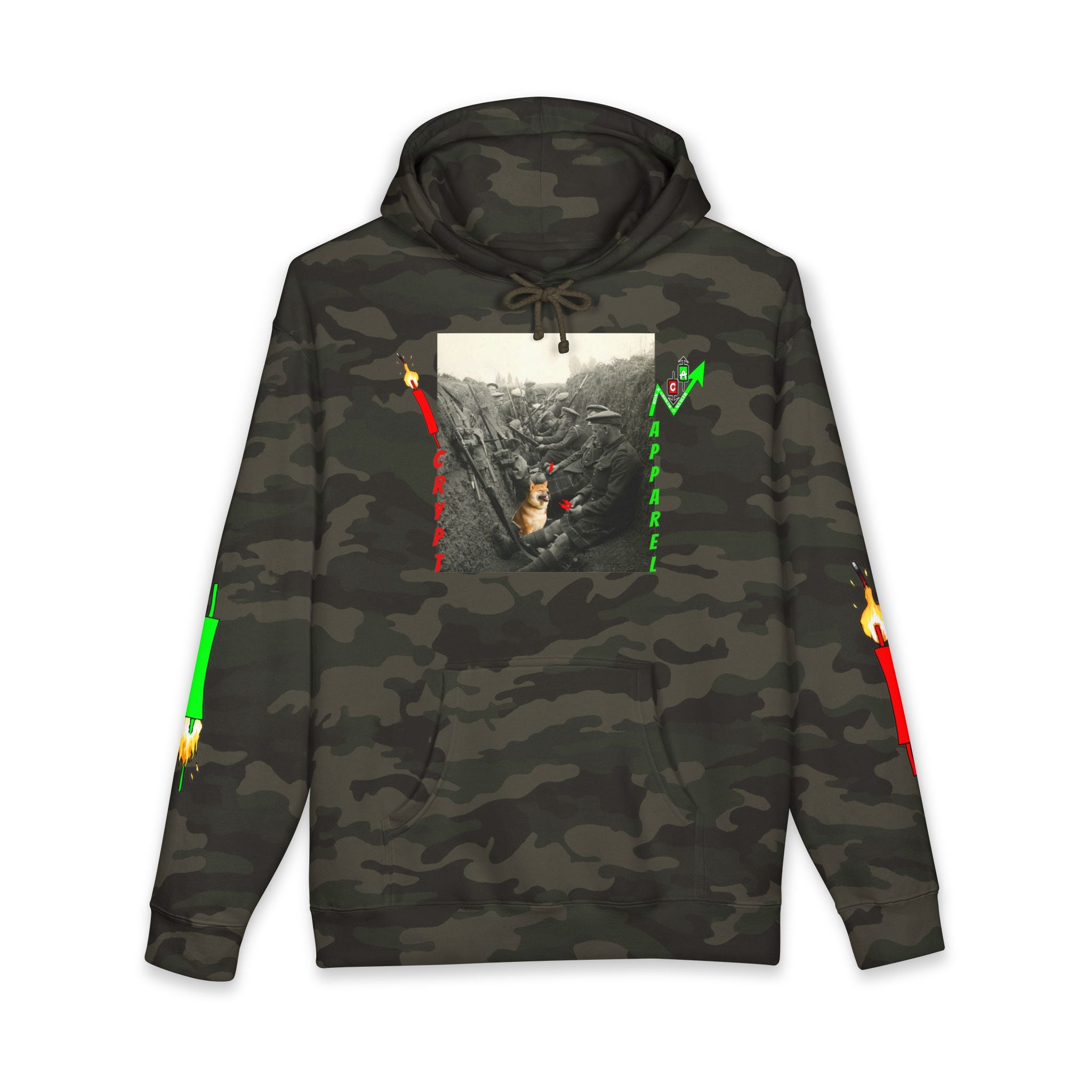 The Trenches Hoodie — 'Crypt Apparel' Graphic Hooded Sweatshirt