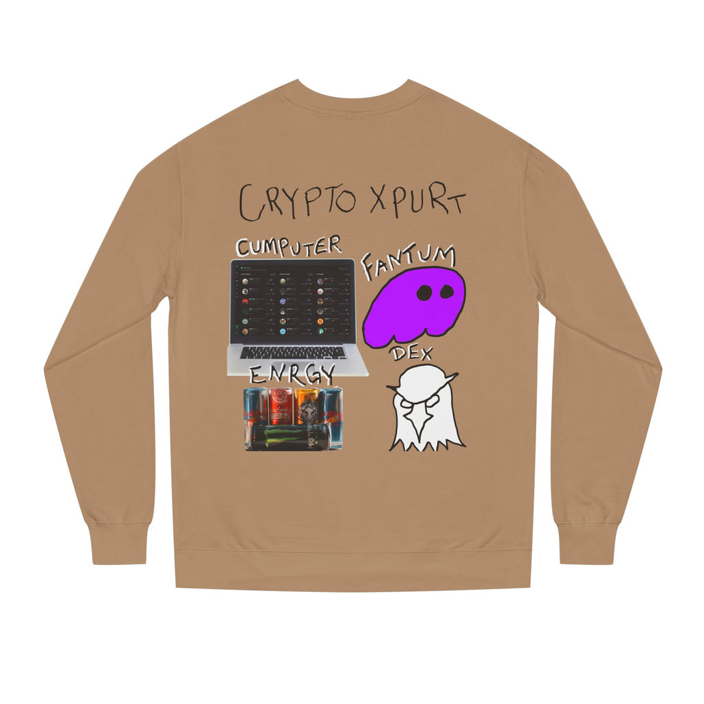 Meme Coin Millionaire Crewneck Sweatshirt — 'Crypt Apparel' Crypto Design