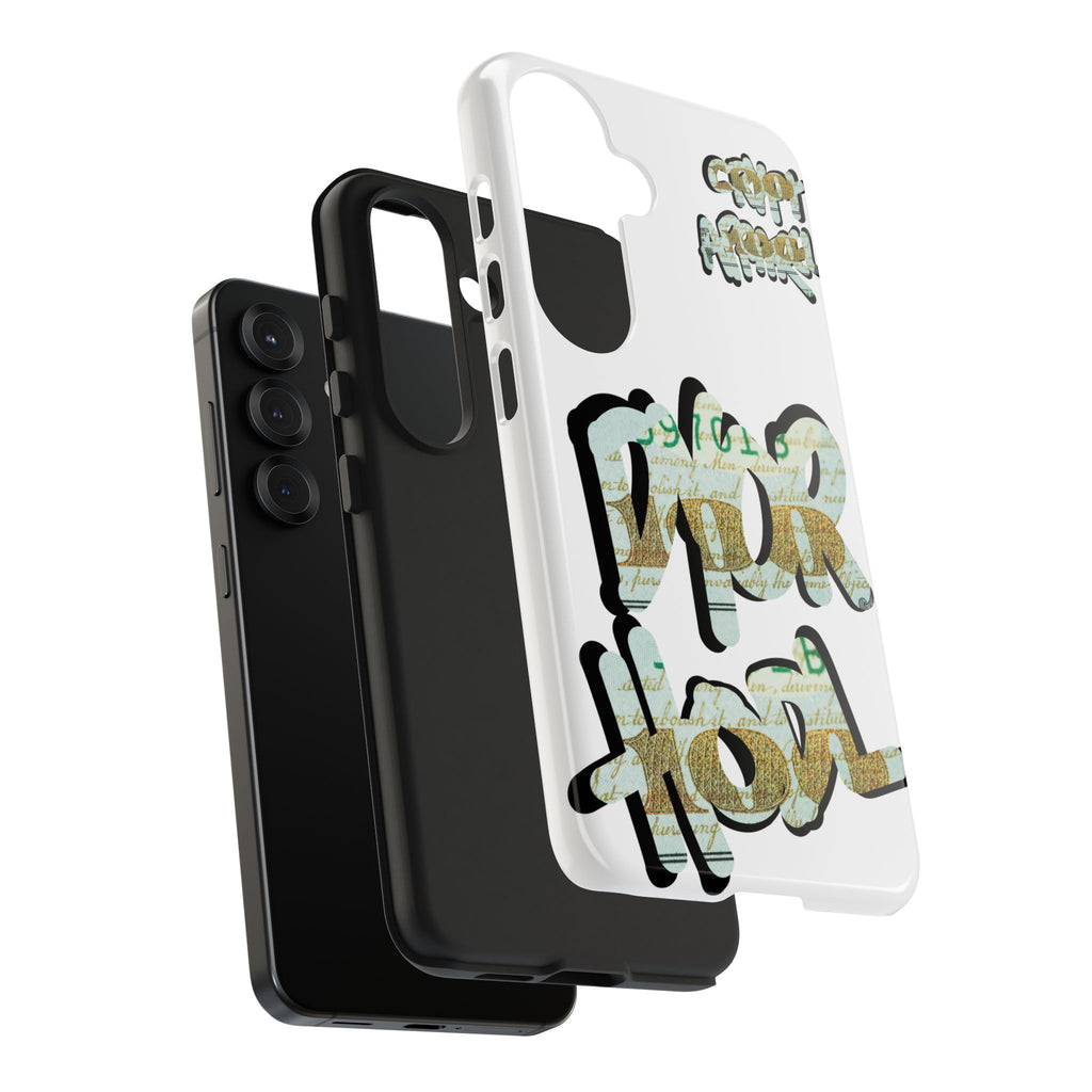 Tough Phone Case — Vintage Money Graffiti "Paper Hodl" Design