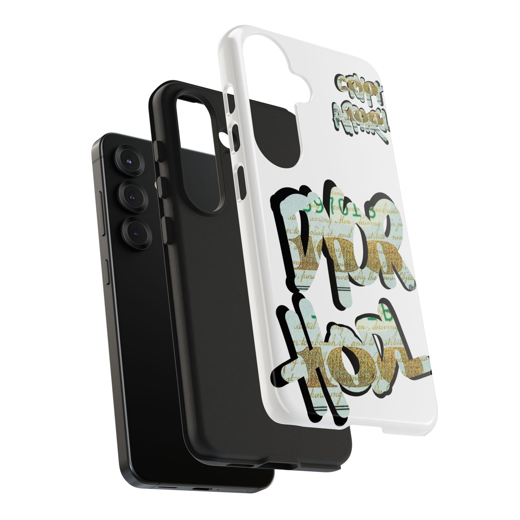 Tough Phone Case — Vintage Money Graffiti "Paper Hodl" Design