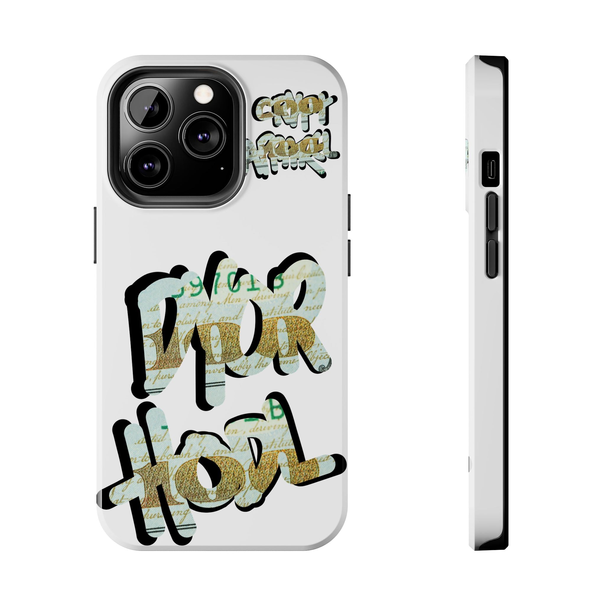 Tough Phone Case — Vintage Money Graffiti "Paper Hodl" Design