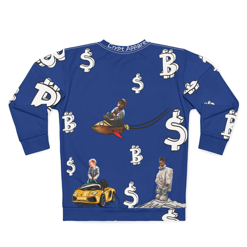 Born This Way Crypto symbols sweatshirt | Crypt Apparel all-over print