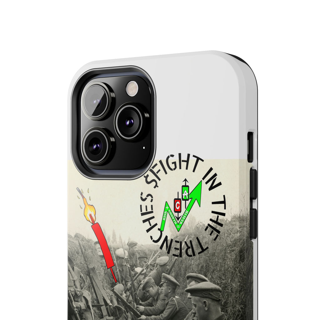 The Trenches Tough Phone Case — Crypt Apparel Trench Dog & Candle Design