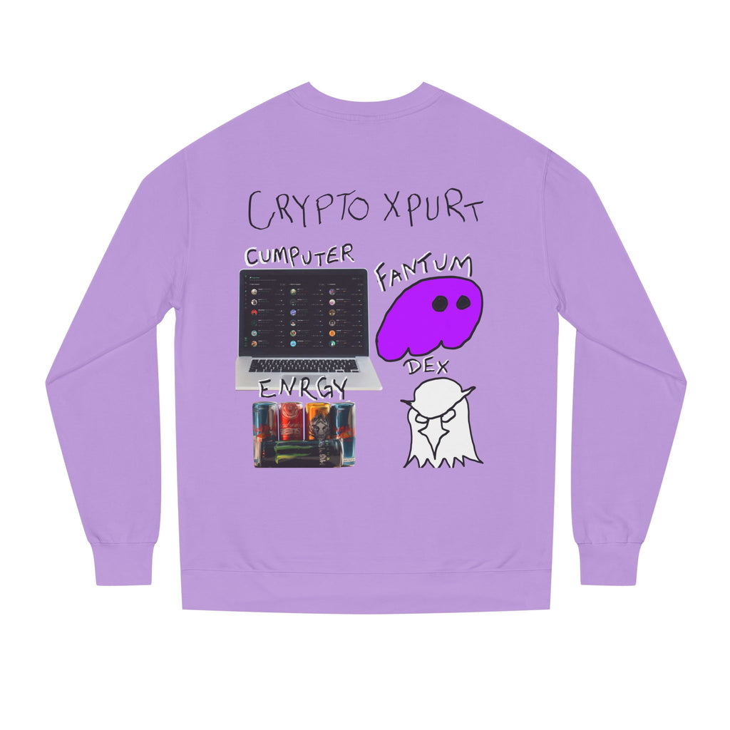 Meme Coin Millionaire Crewneck Sweatshirt — 'Crypt Apparel' Crypto Design
