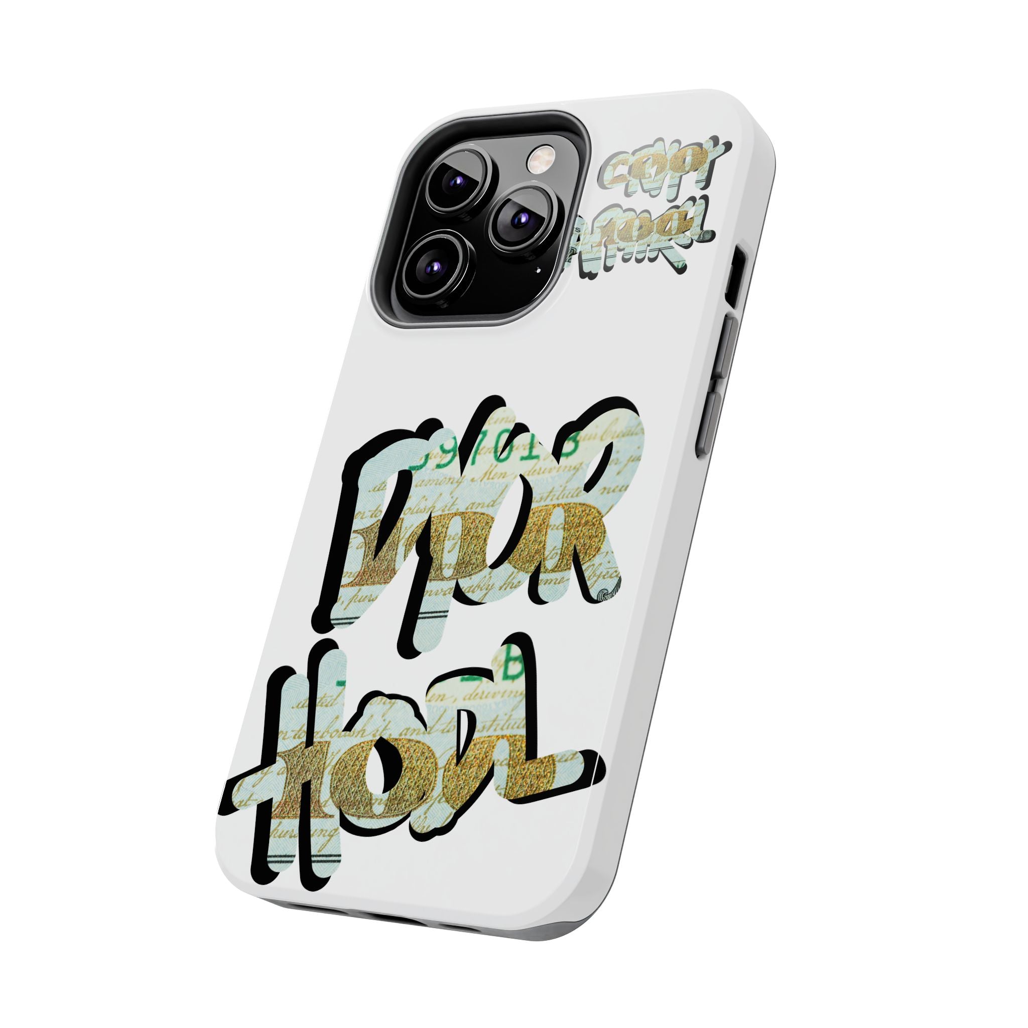 Tough Phone Case — Vintage Money Graffiti "Paper Hodl" Design
