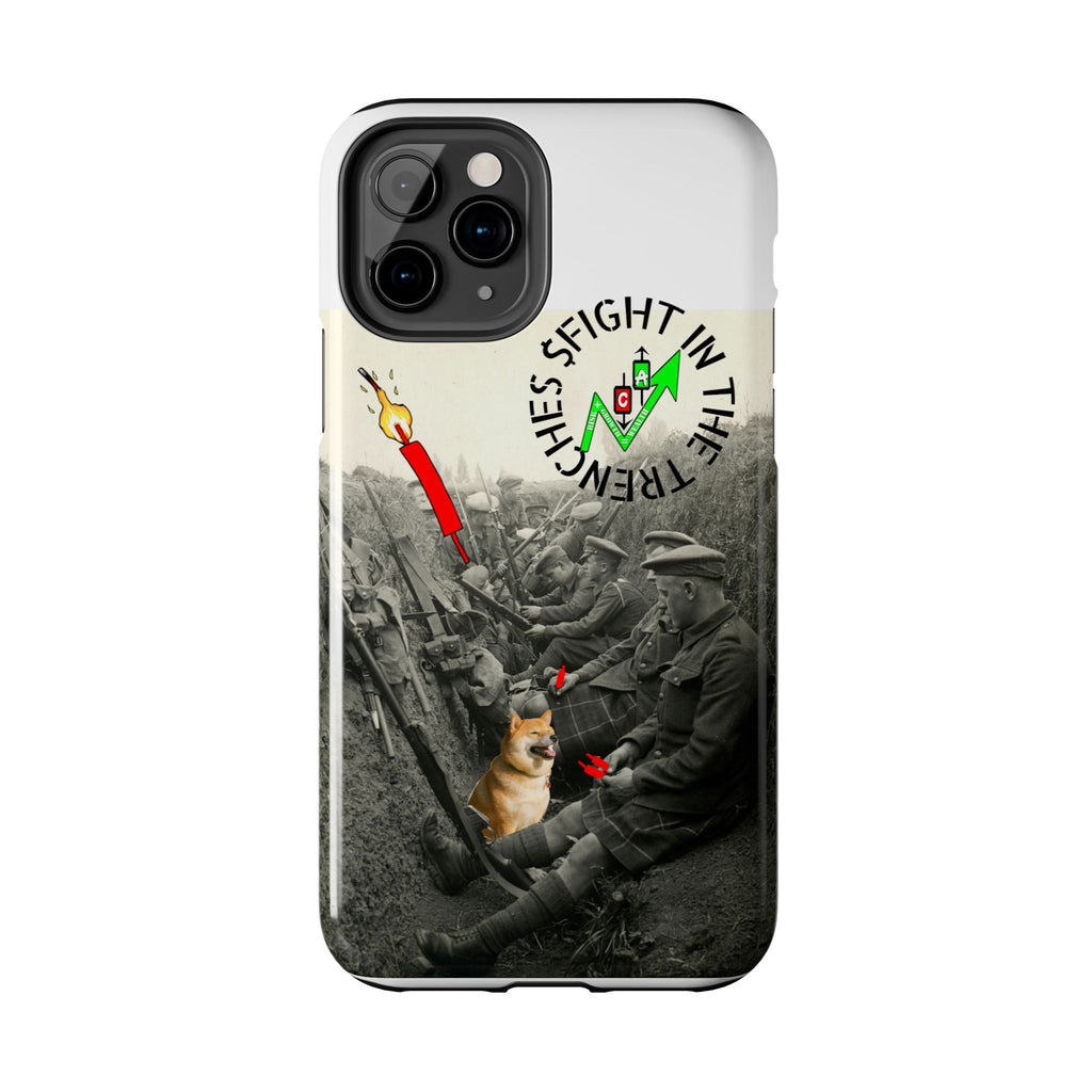 The Trenches Tough Phone Case — Crypt Apparel Trench Dog & Candle Design