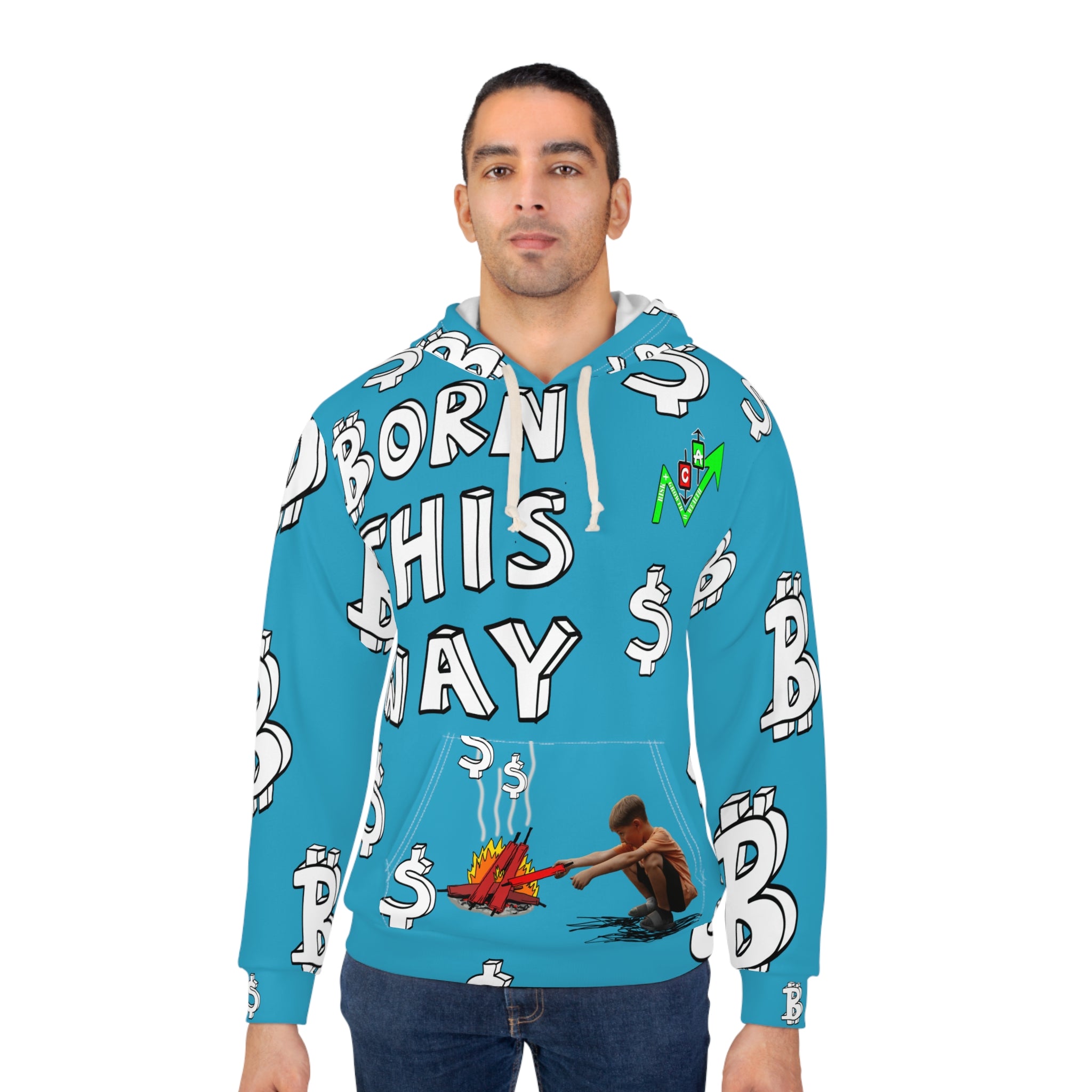 Born This Way Bitcoin Inspired Graphic Hoodie | Crypt Apparel