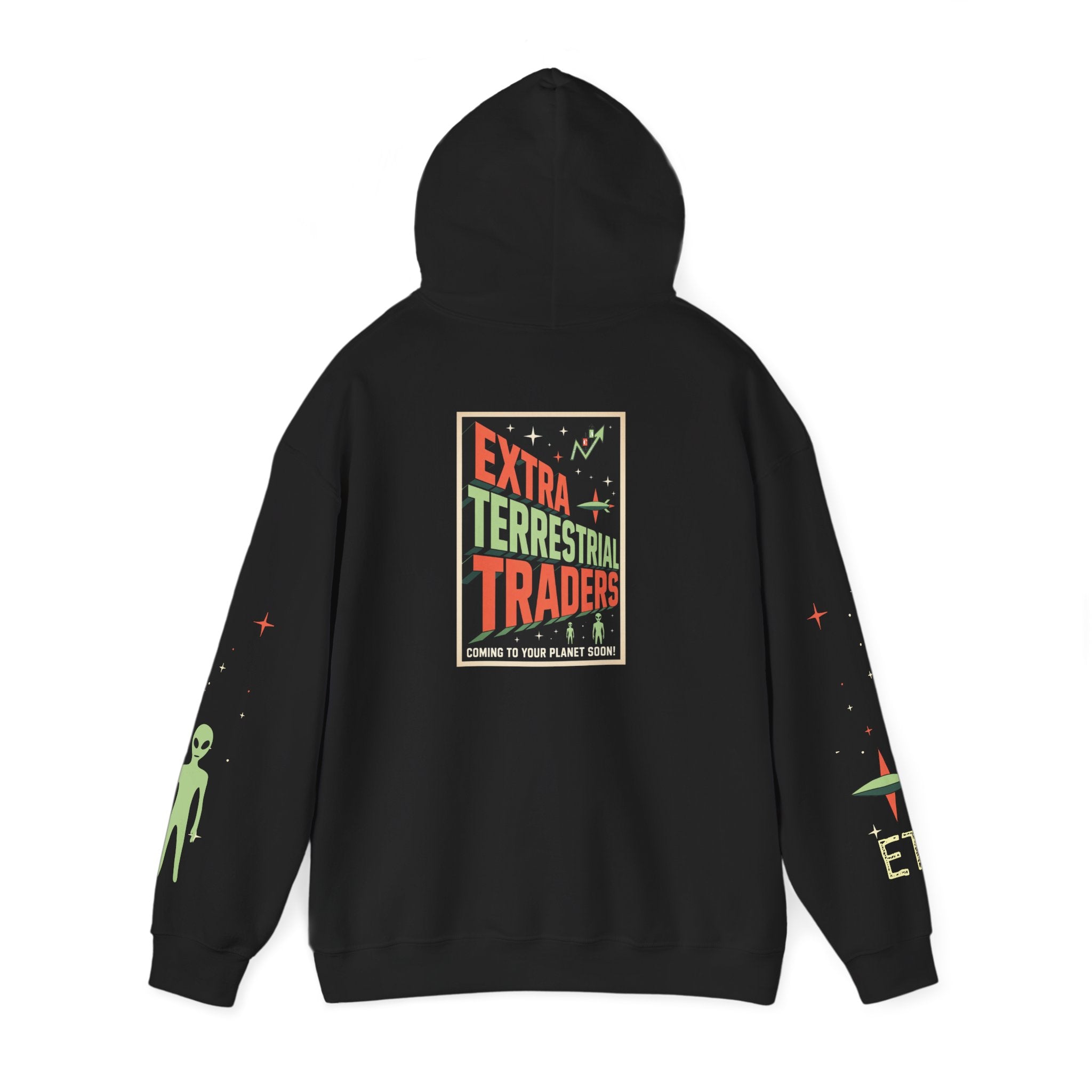 Extra Terrestrial Trader Crypto Hoodie — Crypt Apparel Graphic Sweatshirt