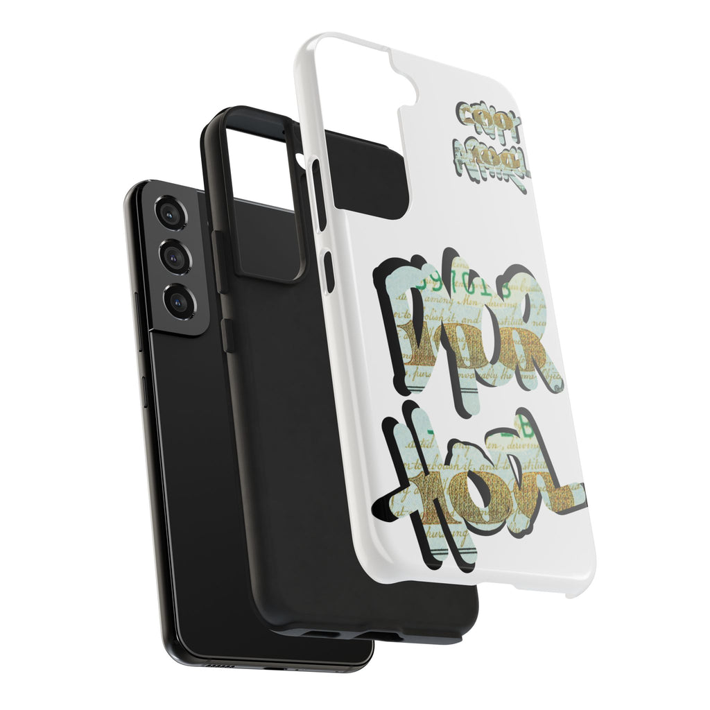 Tough Phone Case — Vintage Money Graffiti "Paper Hodl" Design