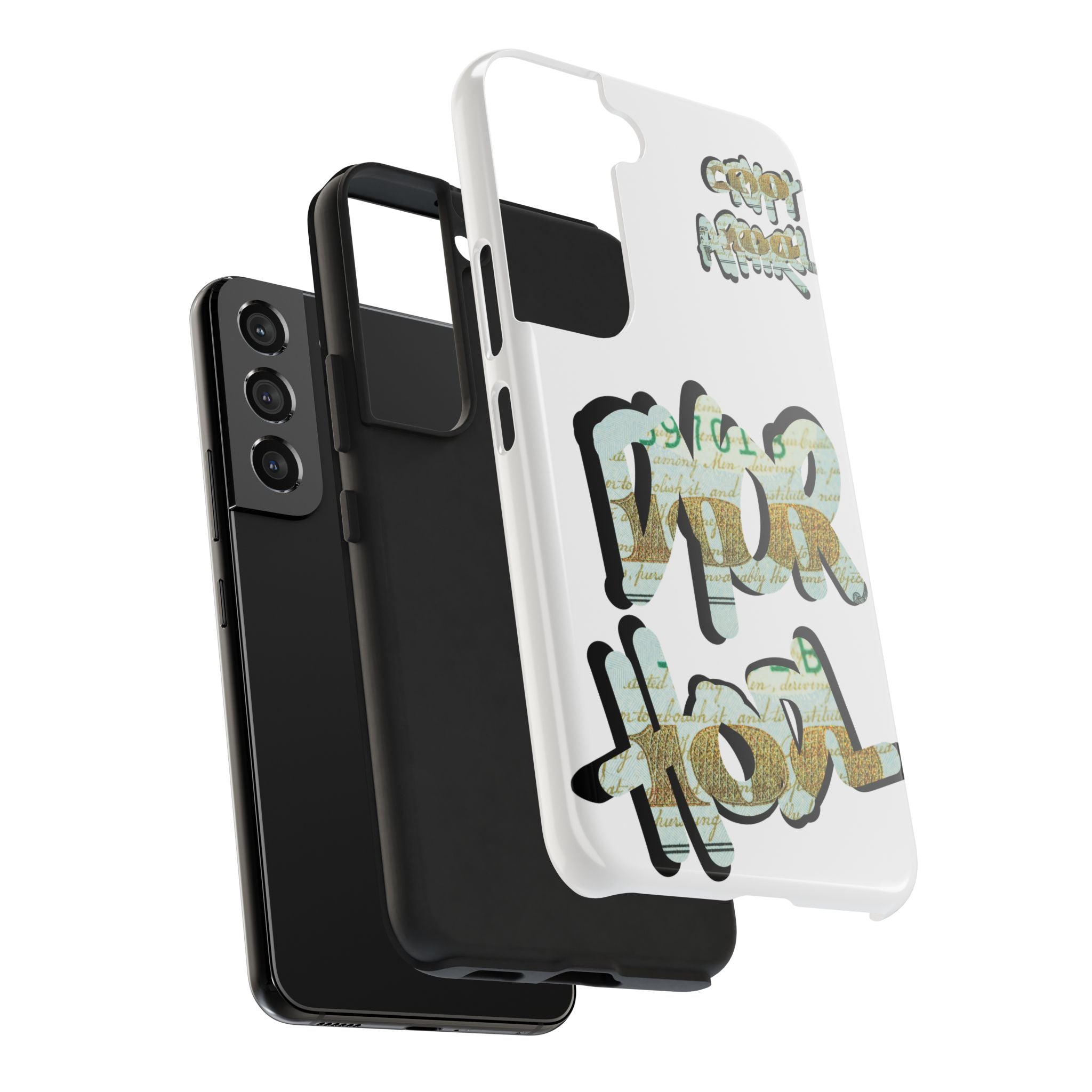 Tough Phone Case — Vintage Money Graffiti "Paper Hodl" Design