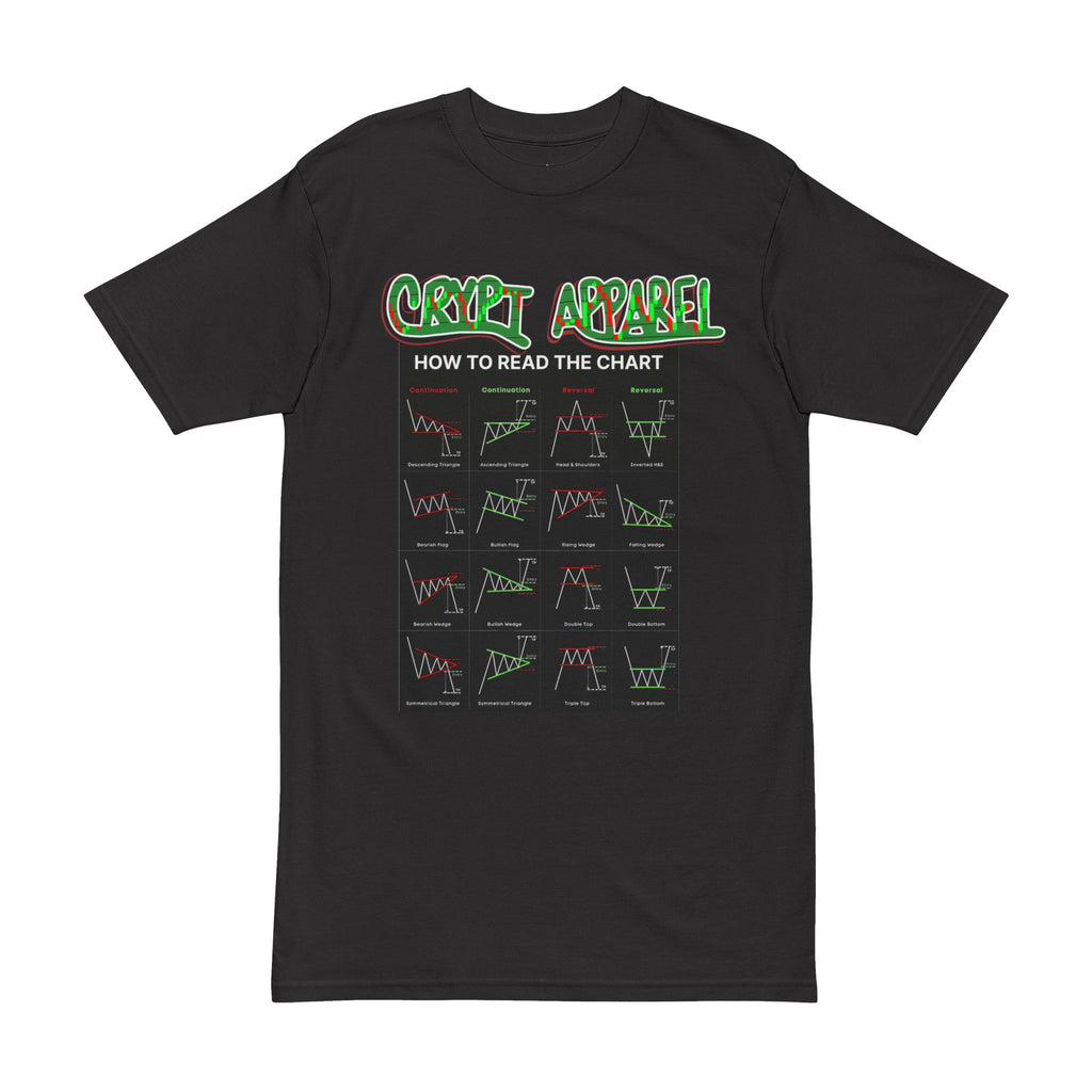 Charted Tee — Crypt Apparel Cryptocurrency Trading Shirt