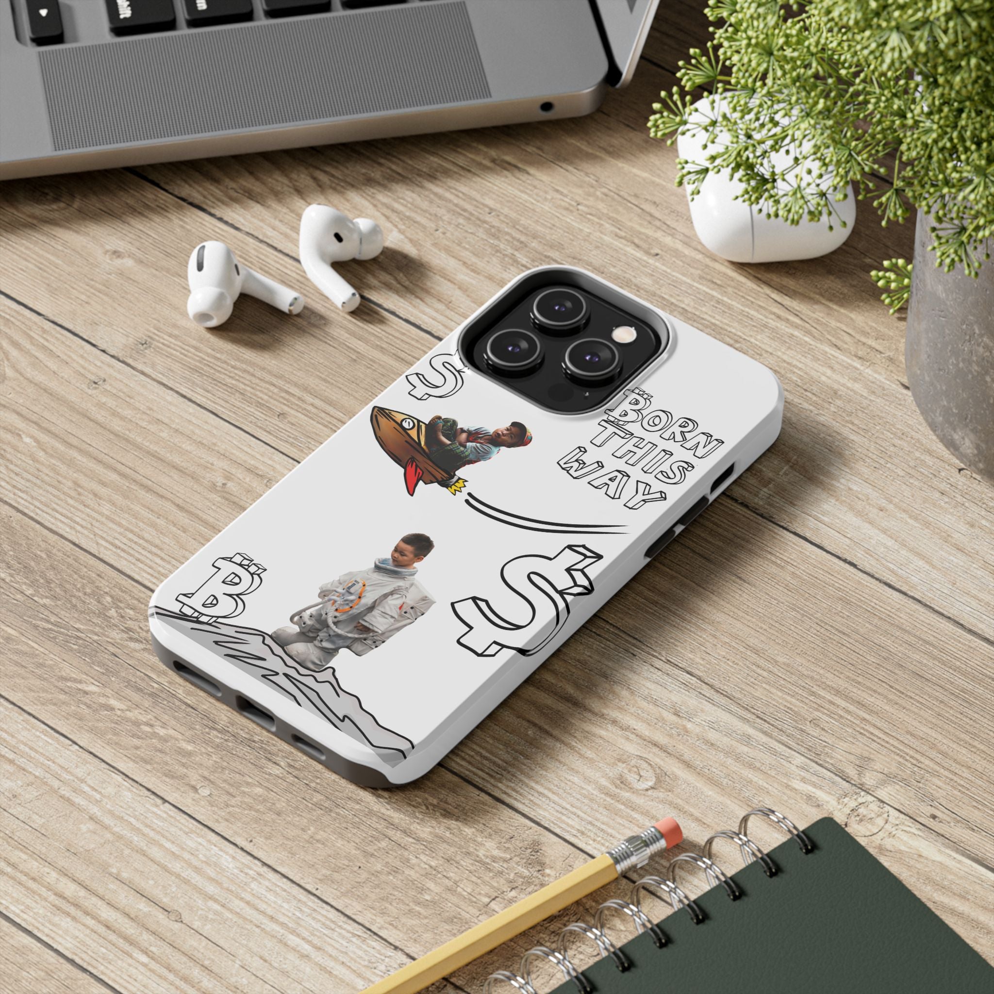 Born This Way Phone Case — "Crypt Apparel" Crypto Protective Case