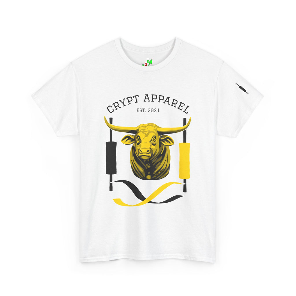 Golden Cross Bull Market Tee — "Crypt Apparel" Crypto Trading Stock Trading T-Shirt