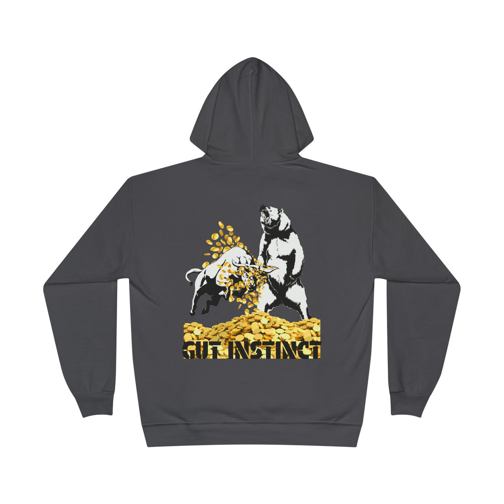 Gut Instinct Bull vs Bear Crypto Hoodie - Dual Sided Slay The Bears Streetwear Pullover