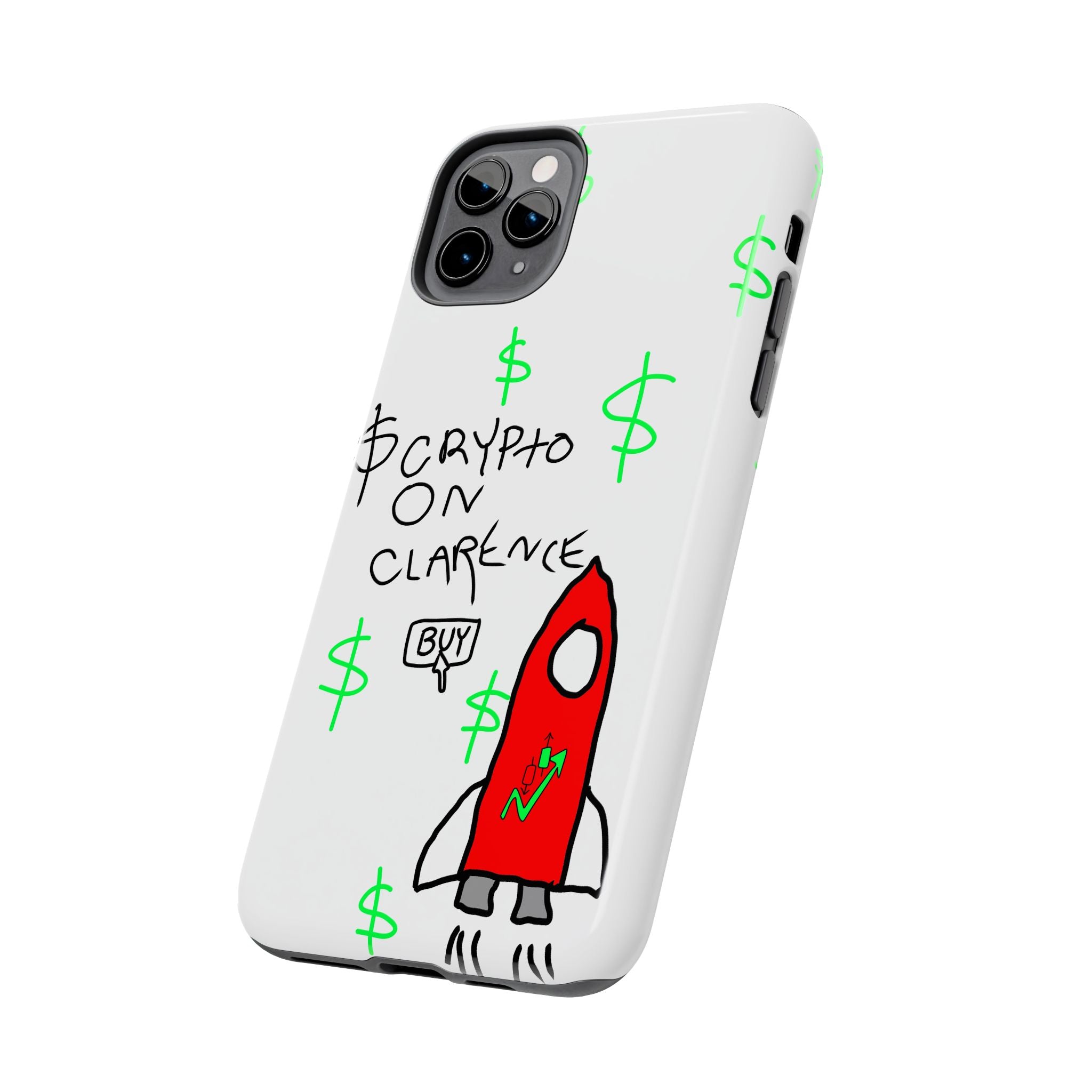 Crypto On Clarence Phone Case — Crypt Apparel Degen Design