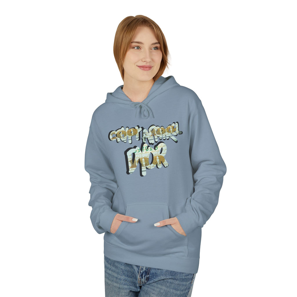 CA 100 Crypto Inspired Hoodie | Crypt Apparel Money Script Graphic Hooded Sweatshirt