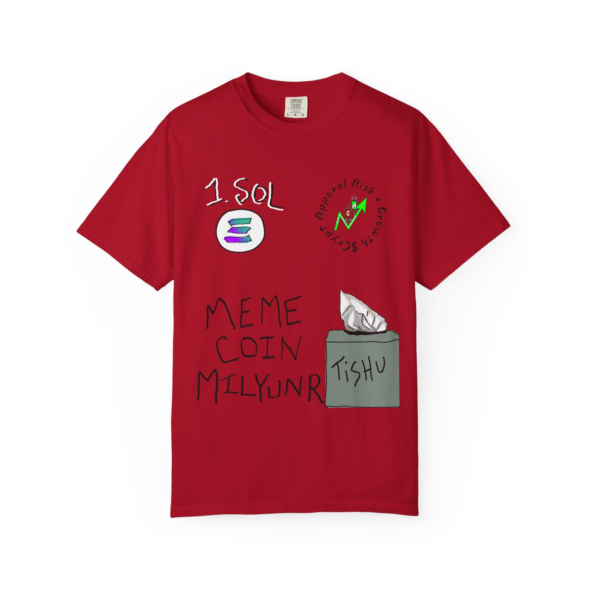 Crypto Meme T-Shirt — 'Meme Coin' Hand-Drawn Crypto Art Tee