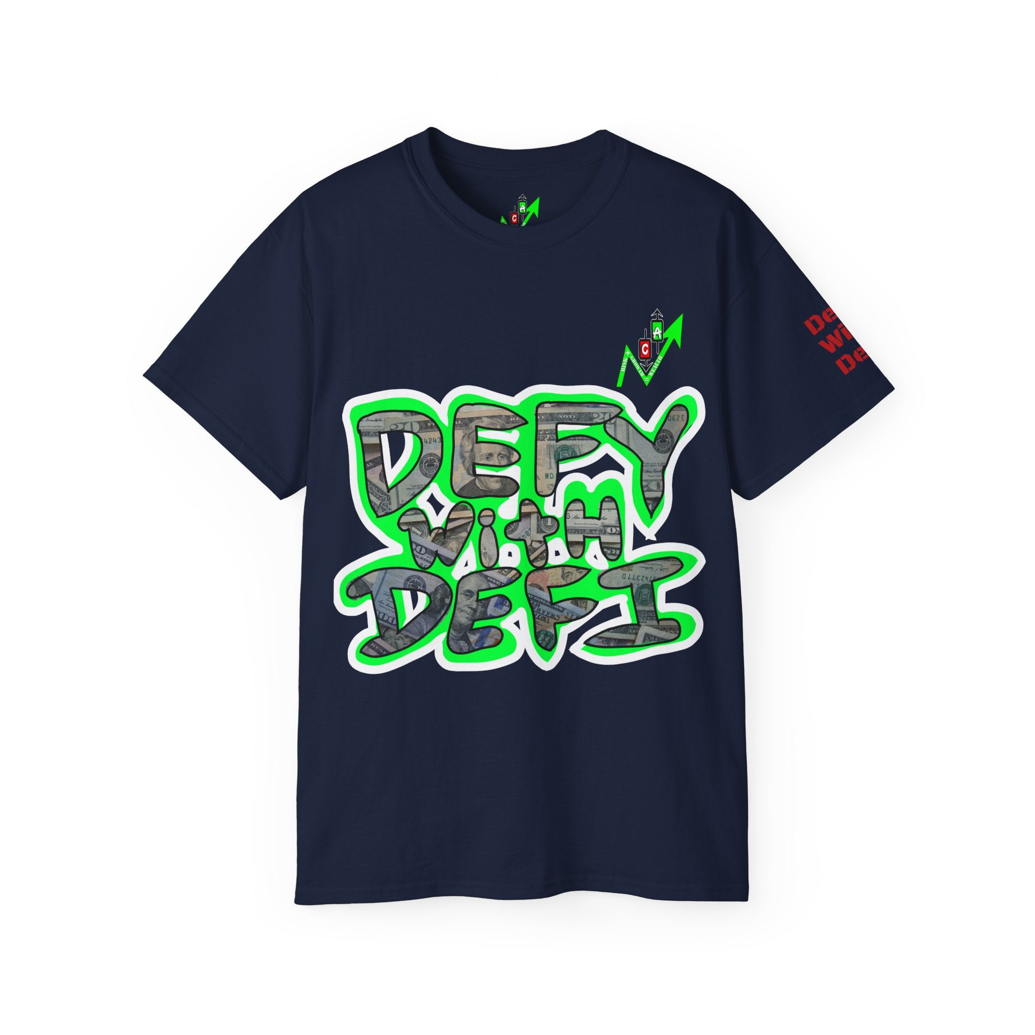 Defy With DeFi Crypto Inspired Tee | Crypt Apparel Graphic T Shirt