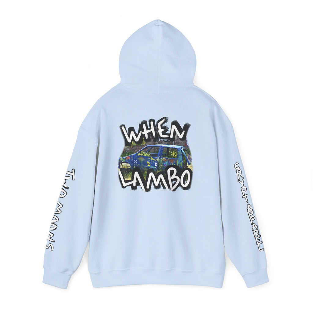 When Lambo Crypto Hoodie | Crypt Apparel Bitcoin Inspired Graffiti Design