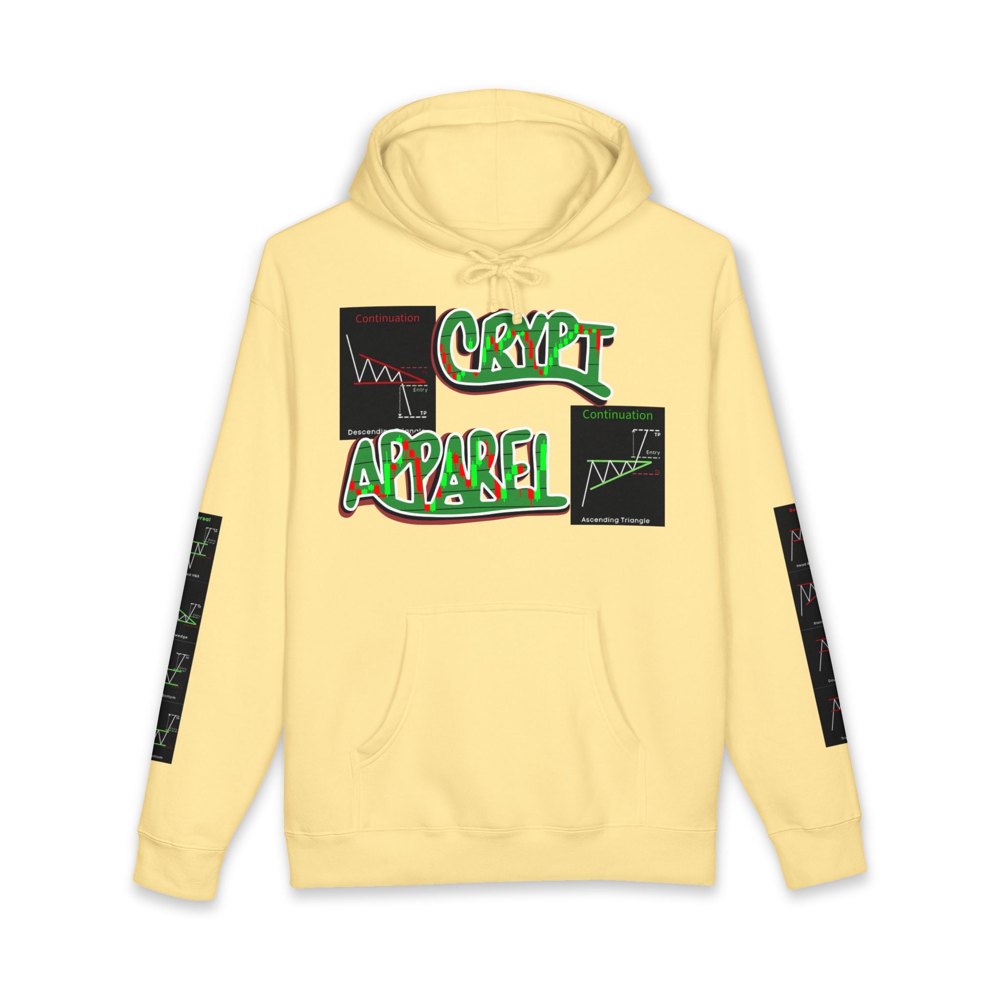 Charted Crypto Hoodie — "Crypt Apparel" Trading Hoodie