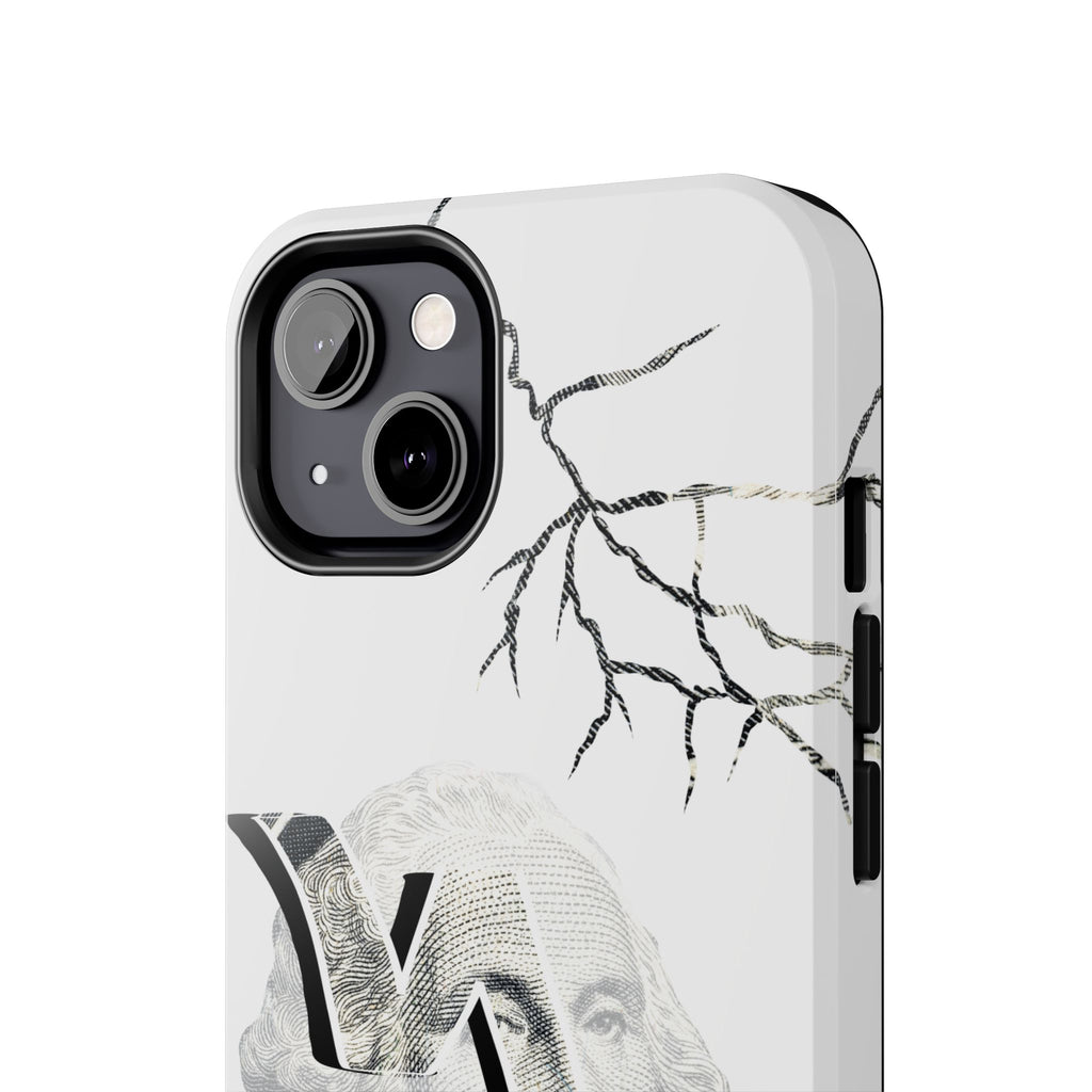 Brokenomics Crypto Tough Phone Case — 'Crypt Apparel' Cracked Dollar Graphic Protective Cover
