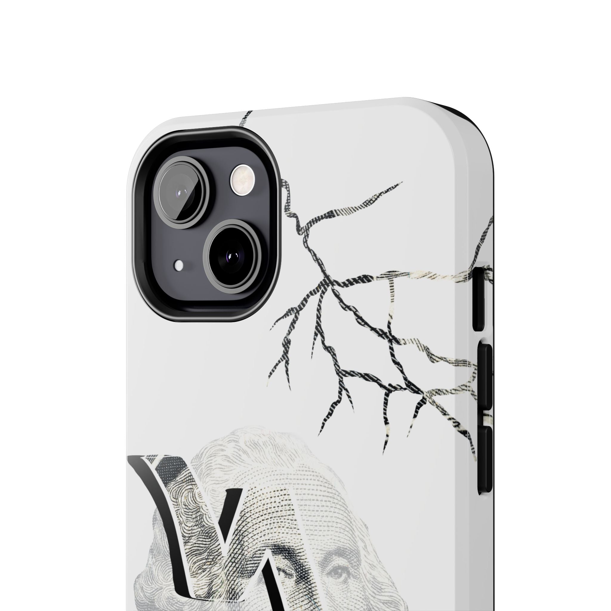 Brokenomics Crypto Tough Phone Case — 'Crypt Apparel' Cracked Dollar Graphic Protective Cover